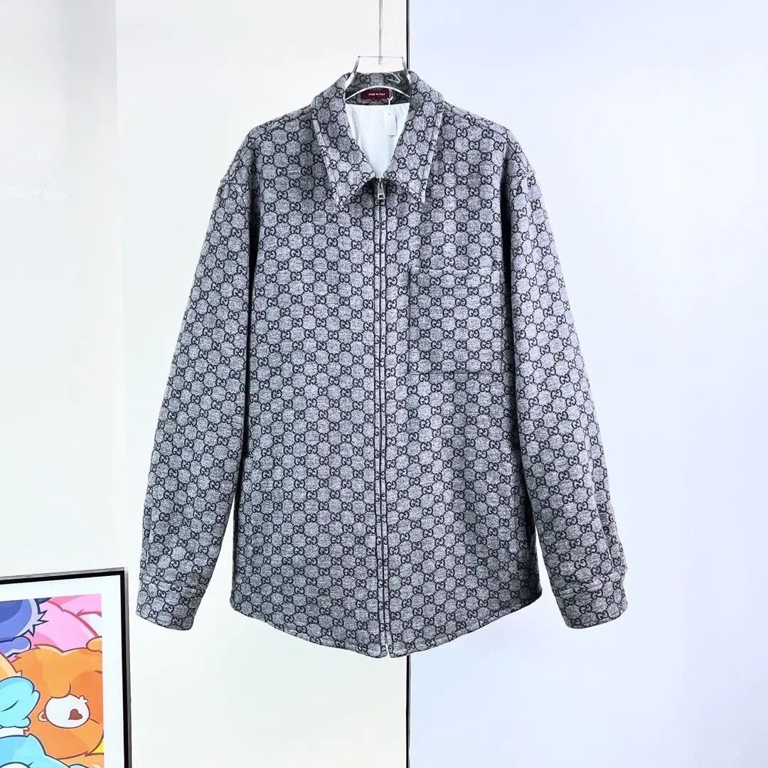 Gucci Gucci GG Gray Flannel Jacket Size US M / EU 48-50 / 2 - 3 Thumbnail
