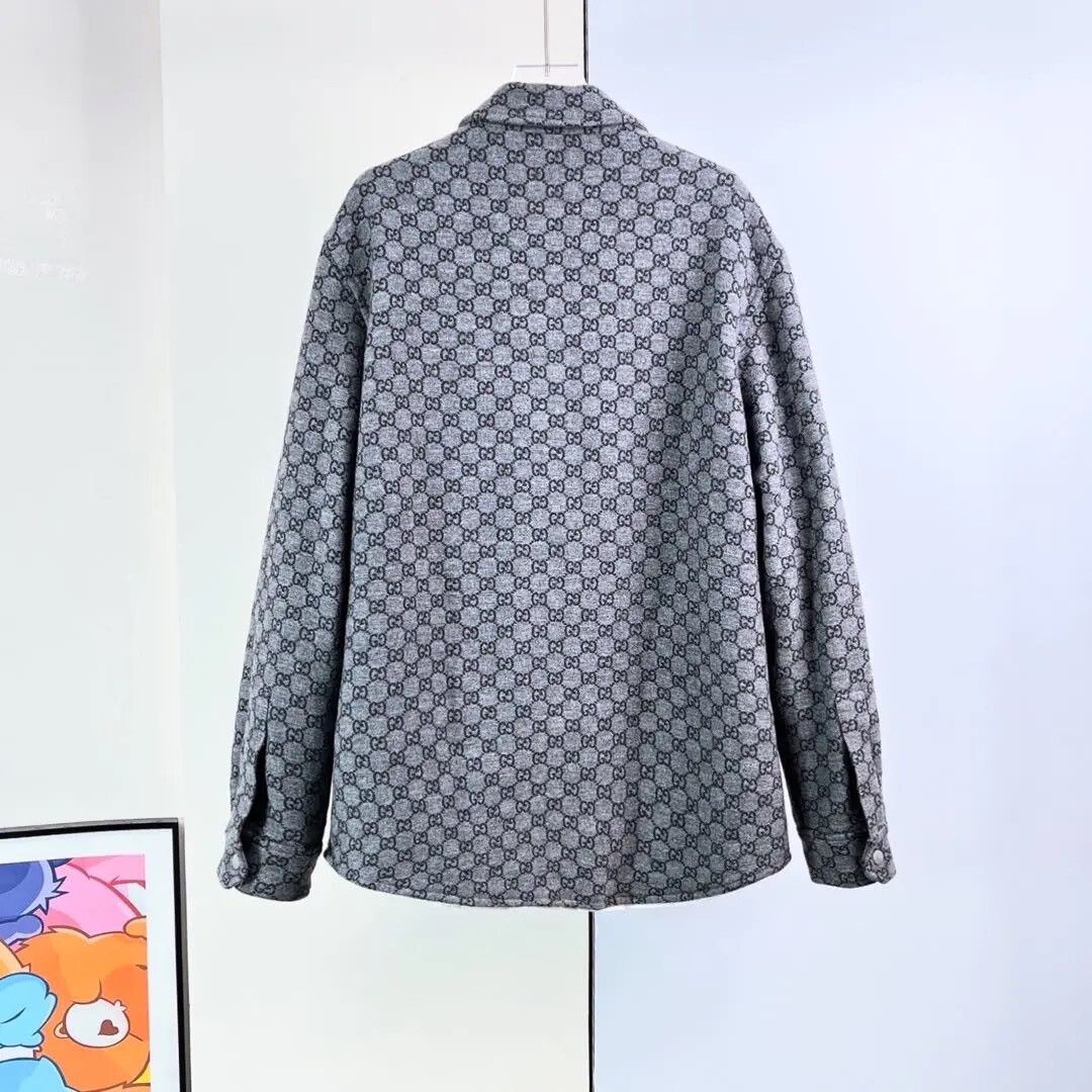 Gucci Gucci GG Gray Flannel Jacket Size US M / EU 48-50 / 2 - 4 Thumbnail