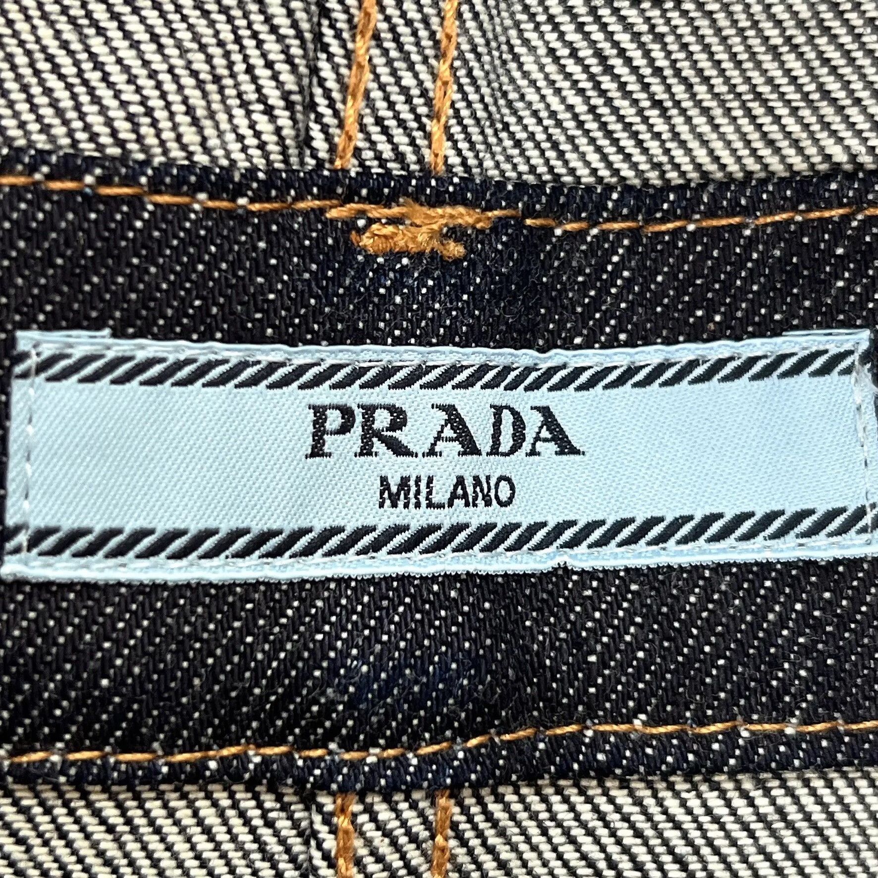 Prada Prada Wide-Leg Denim Overalls Size 38" / US 16 / IT 52 - 6 Thumbnail
