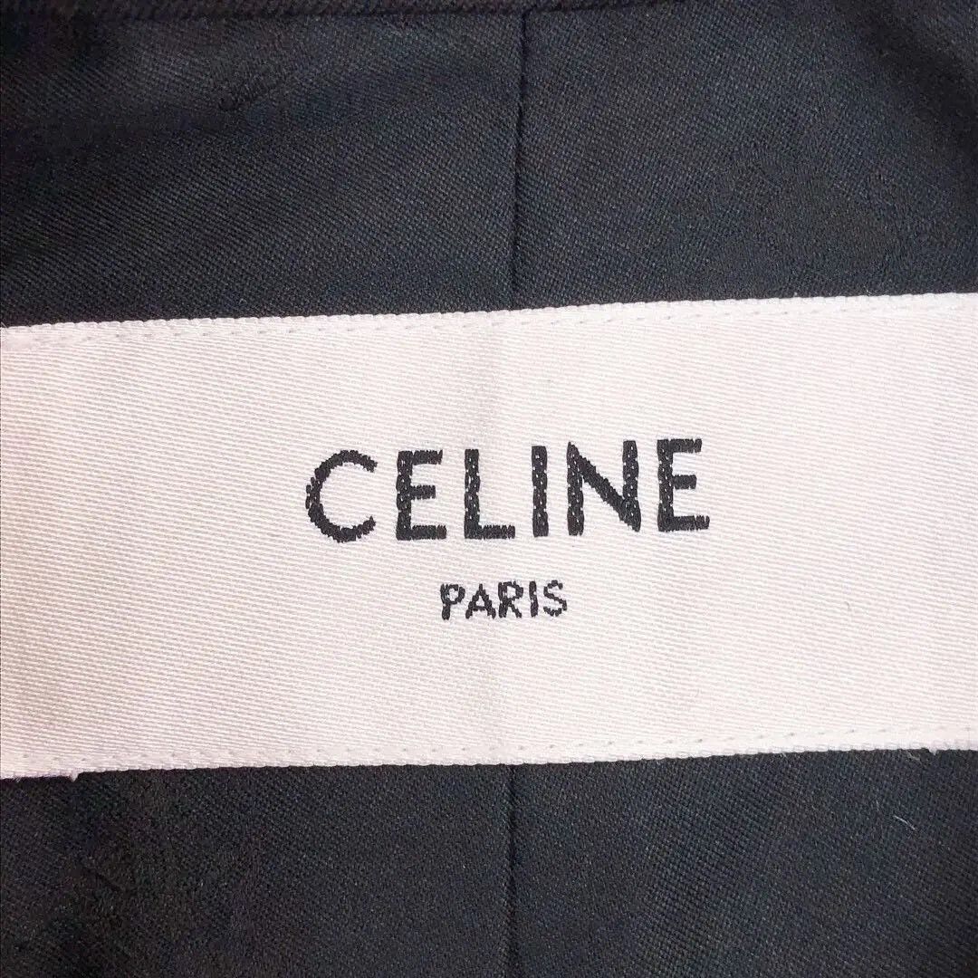 Celine Celine Black Gold Button Wool Trench Coat Size XXS / US 00 / IT 34 - 8 Thumbnail