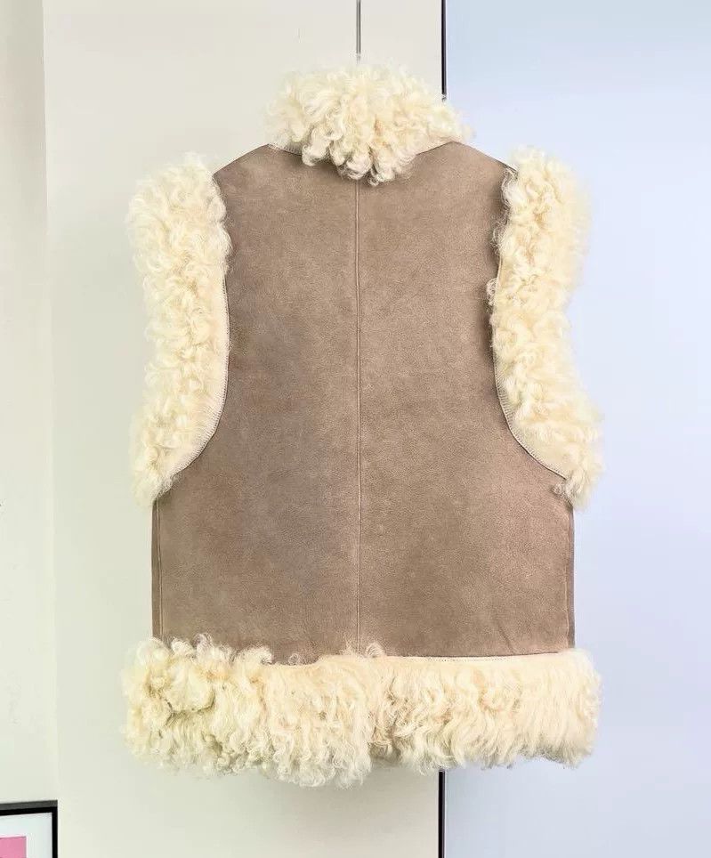 Dior Dior Shearling Vest Coat Size XXS / US 00 / IT 34 - 2 Thumbnail