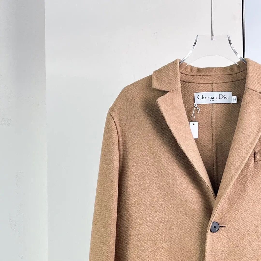 Dior Dior Brown Camel Hair Coat Size S / US 4 / IT 40 - 3 Thumbnail