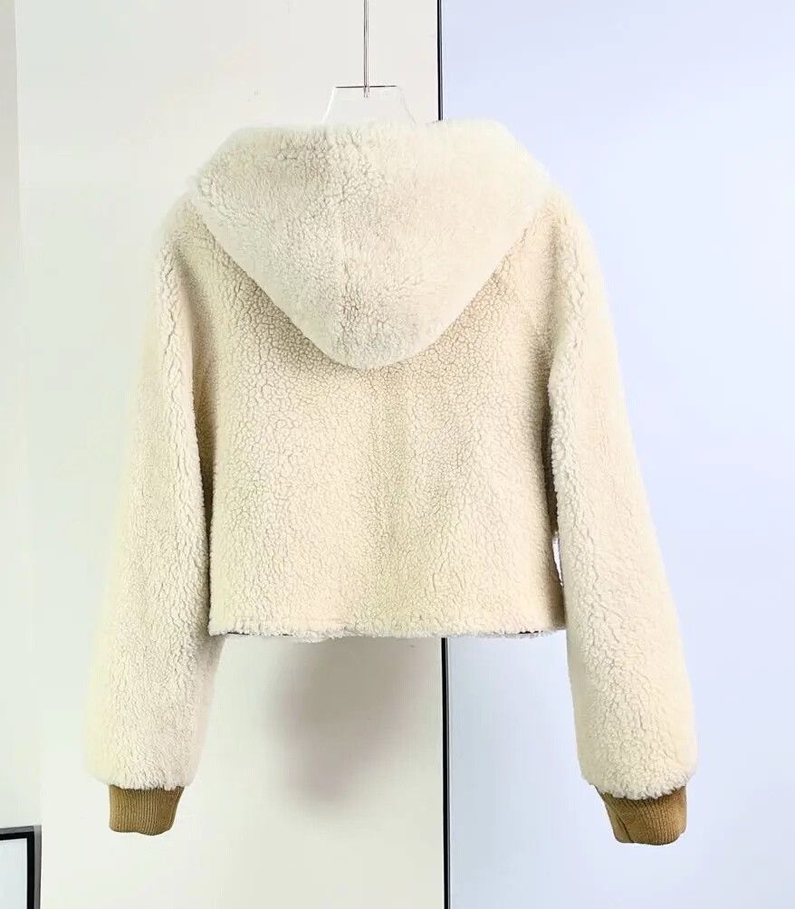 Dior Dior Reversible Hooded Shearling Short Coat Size XS / US 0-2 / IT 36-38 - 7 Thumbnail