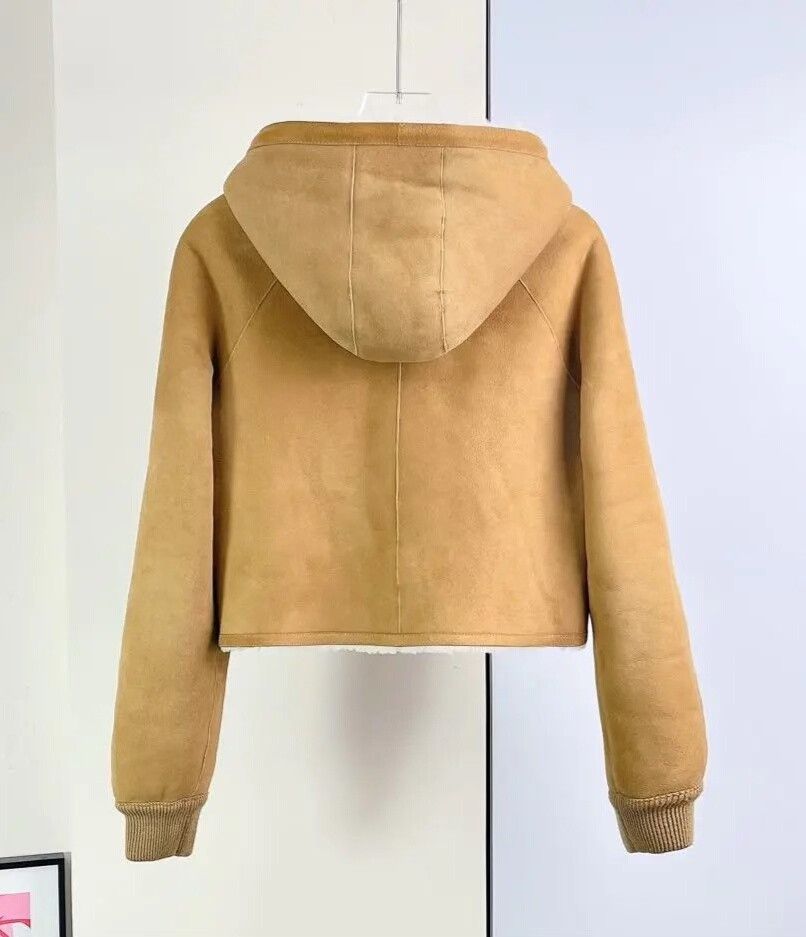 Dior Dior Reversible Hooded Shearling Short Coat Size XS / US 0-2 / IT 36-38 - 5 Thumbnail