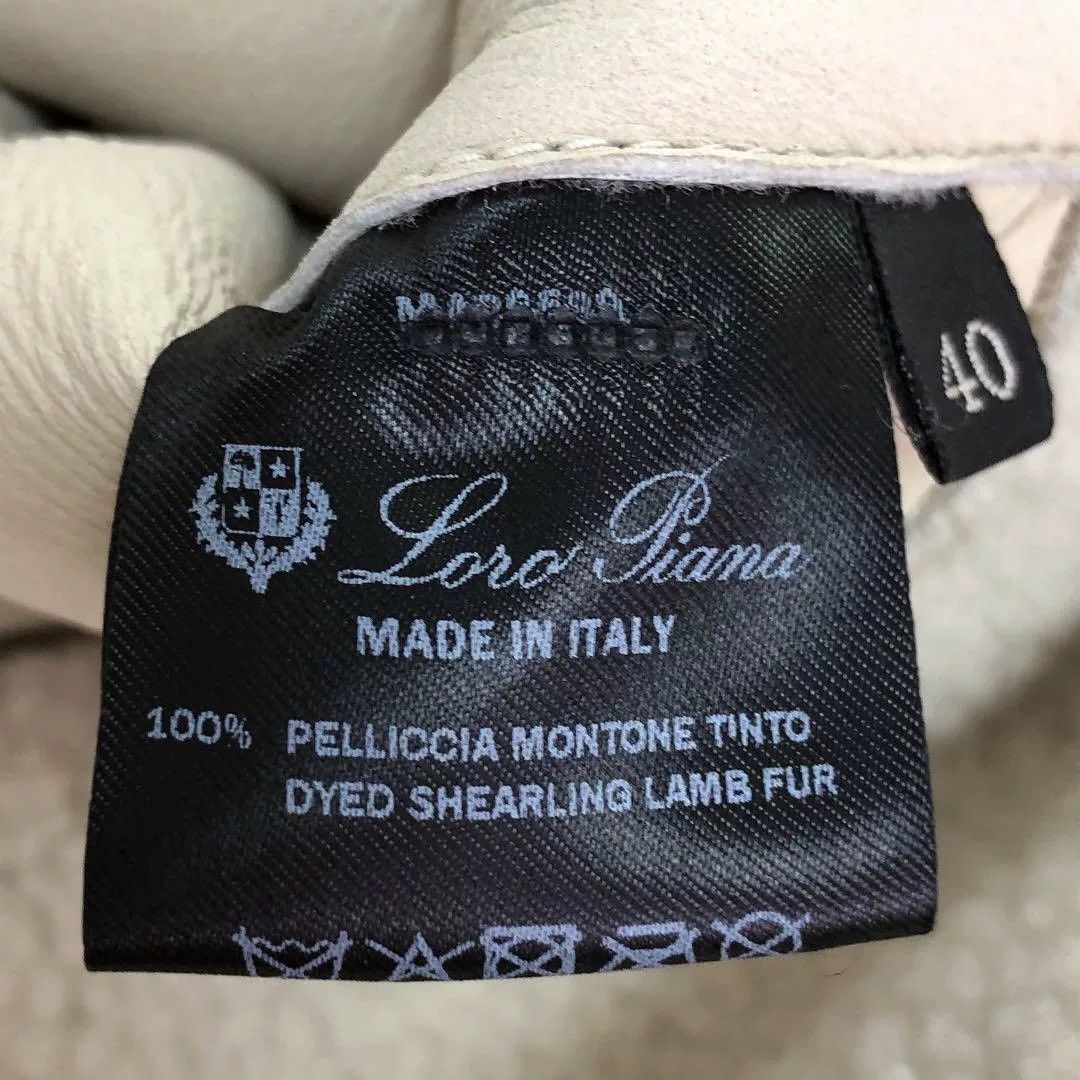 Loro Piana Loro Piana Beige Lamb Shearling Coat Size S / US 4 / IT 40 - 6 Thumbnail