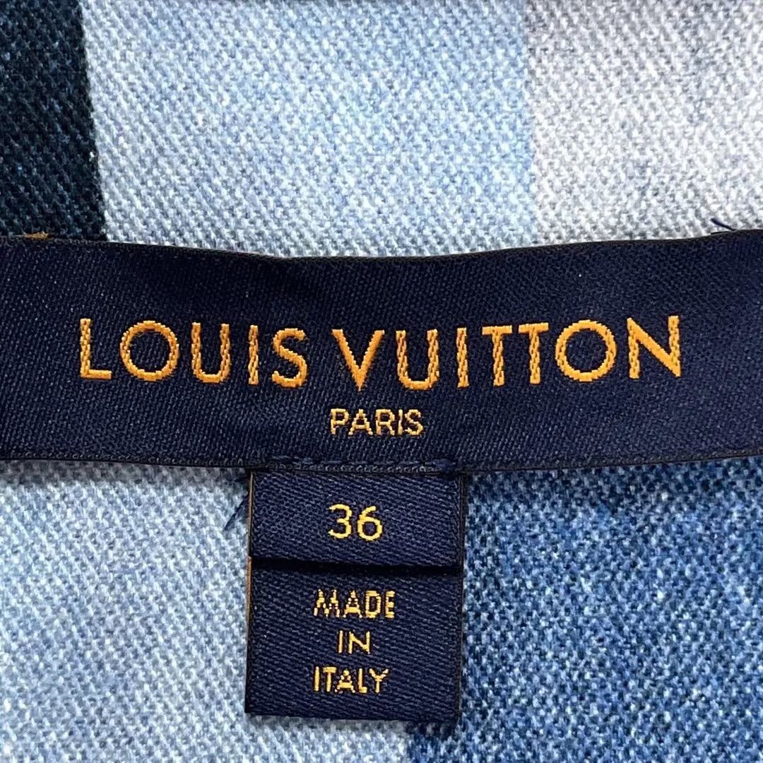 Louis Vuitton LV Short Checkered Denim Jacket Size XS / US 0-2 / IT 36-38 - 8 Thumbnail