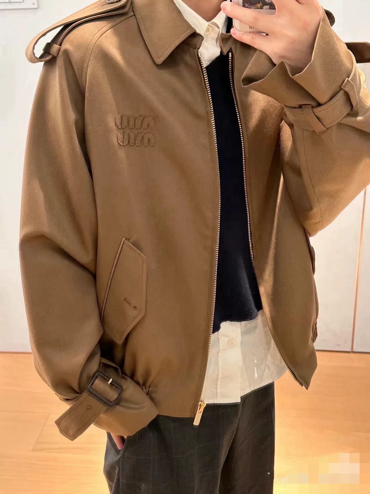 Miu Miu Miumiu Maillard Epaulet Jacket Size XS / US 0-2 / IT 36-38 - 2 Thumbnail