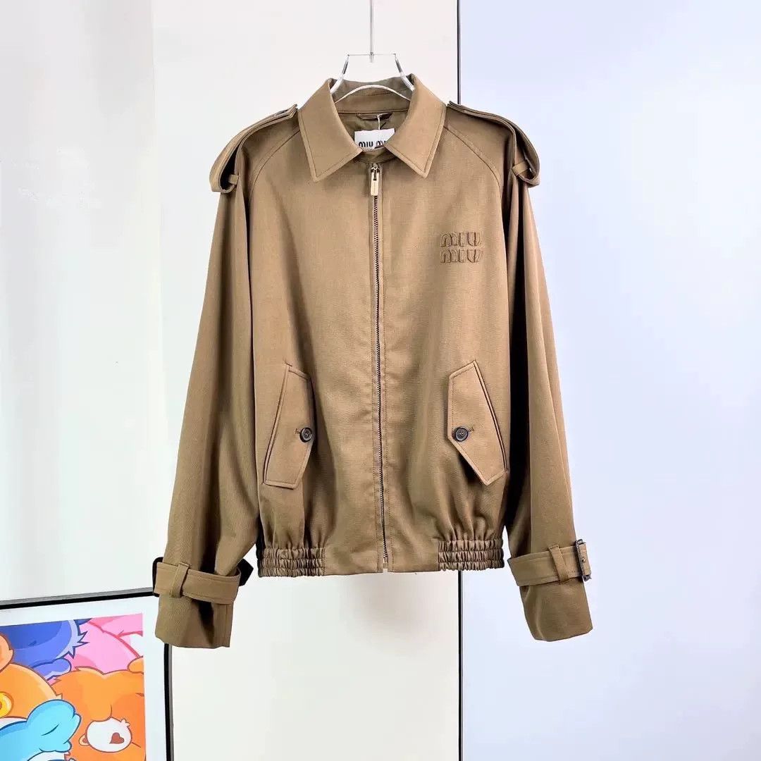 Miu Miu Miumiu Maillard Epaulet Jacket Size XS / US 0-2 / IT 36-38 - 3 Thumbnail