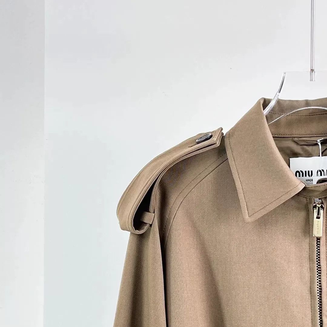 Miu Miu Miumiu Maillard Epaulet Jacket Size XS / US 0-2 / IT 36-38 - 5 Thumbnail
