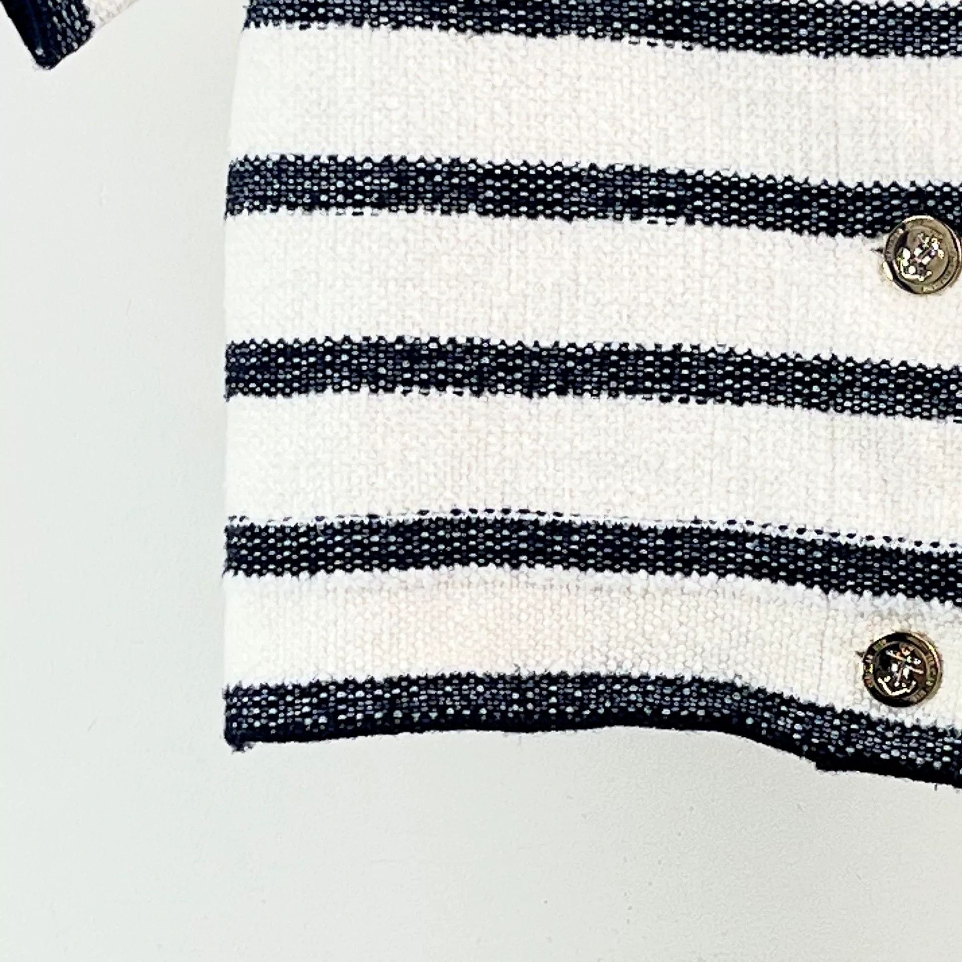 Dior Dior Lapel Striped Short-Sleeve Cardigan Size XS / US 0-2 / IT 36-38 - 6 Thumbnail