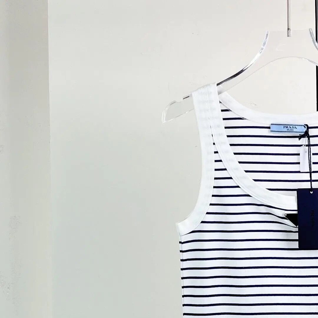 Prada Prada Striped Sleeveless Vest Size S / US 4 / IT 40 - 4 Thumbnail