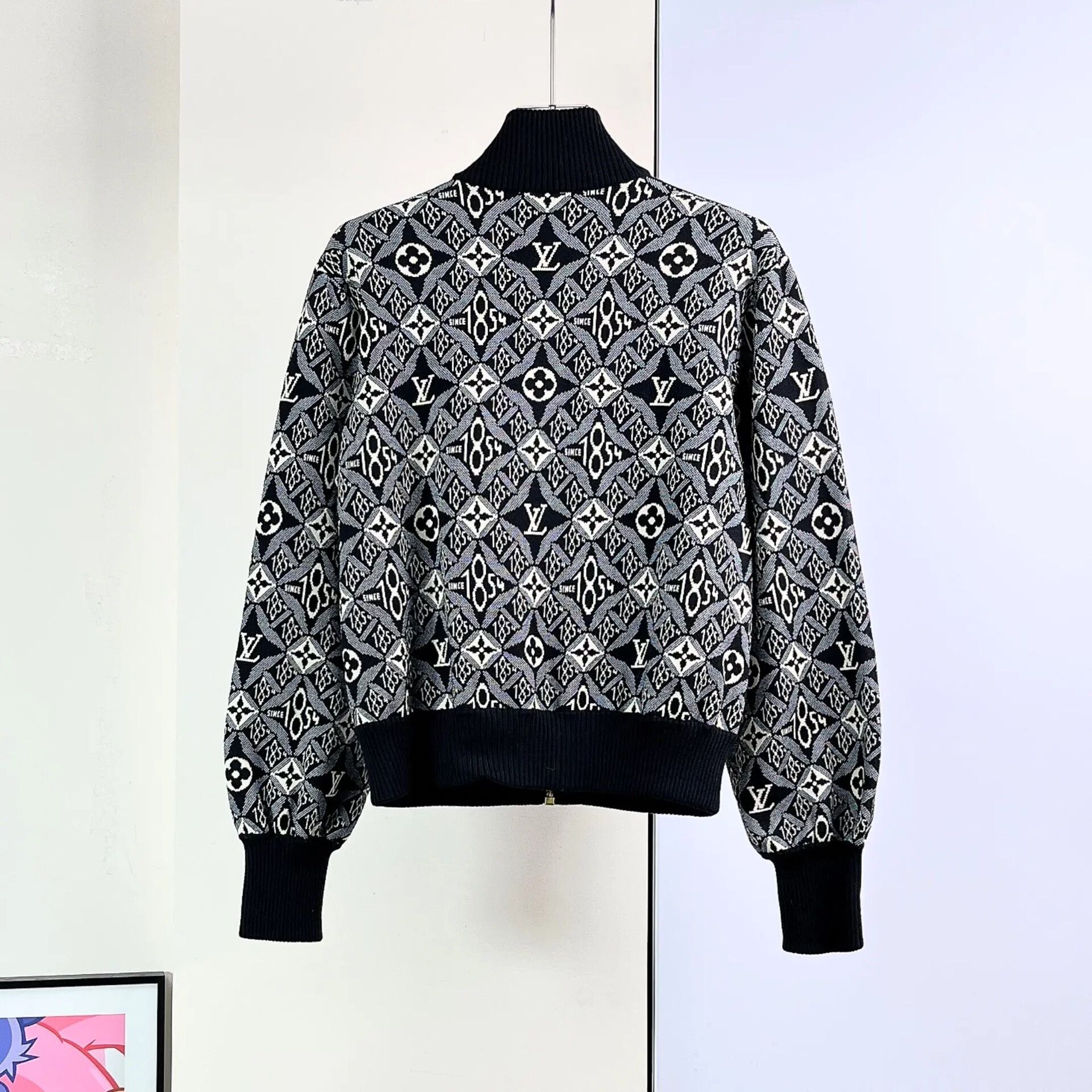 Louis Vuitton LV 1854 Monogram Zip Jacket Size XS / US 0-2 / IT 36-38 - 3 Thumbnail