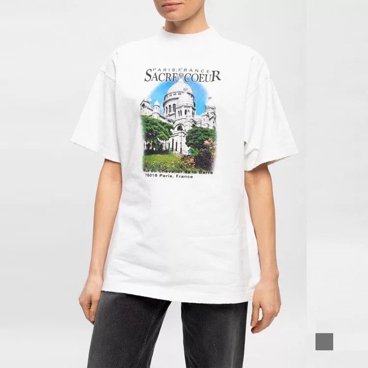Balenciaga Balenciaga Paris Landmarks Print T-Shirt Size S / US 4 / IT 40 - 3 Thumbnail