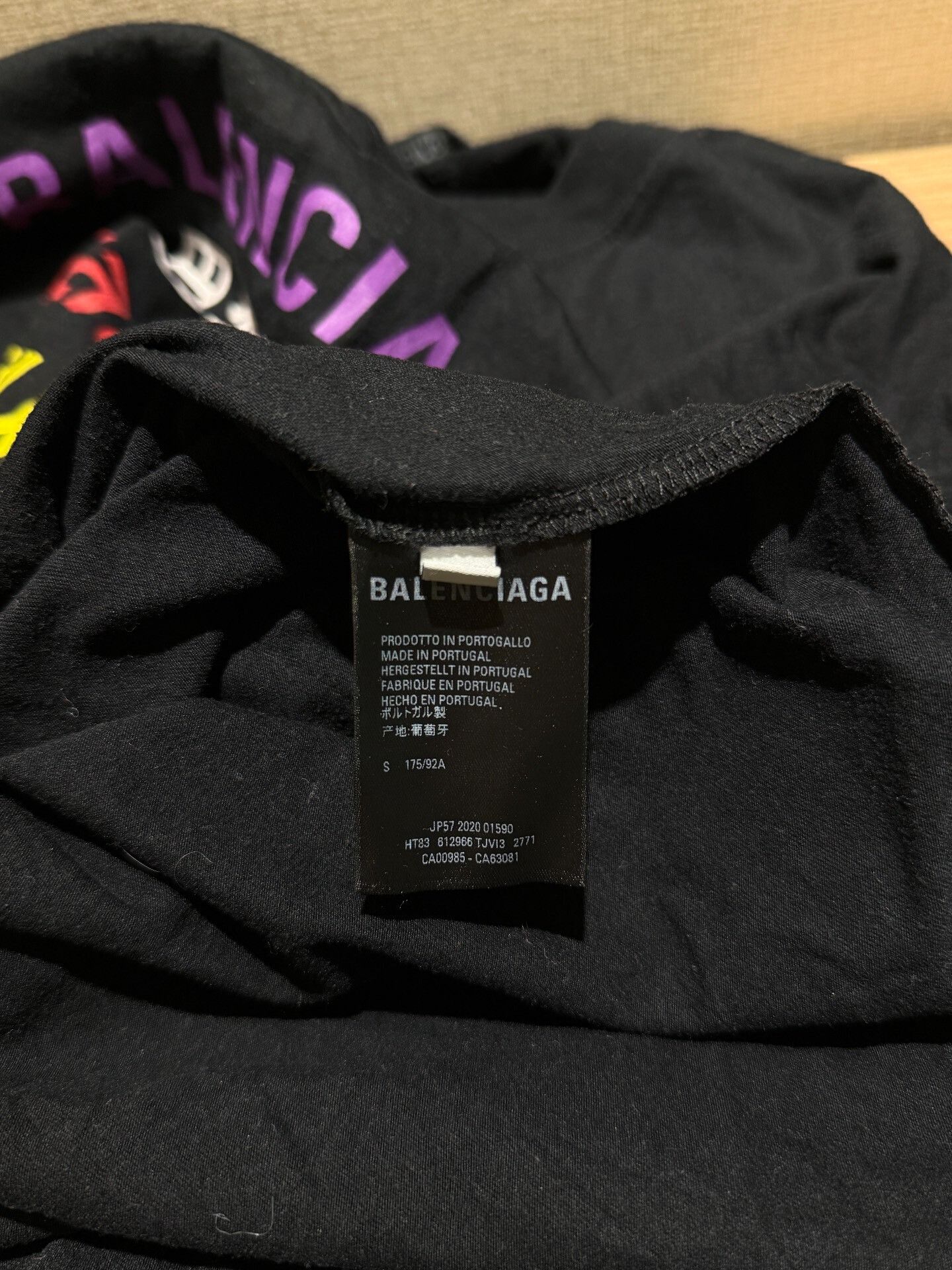 Balenciaga Balenciaga Multi-Language Text Print T-Shirt Size US S / EU 44-46 / 1 - 5 Thumbnail