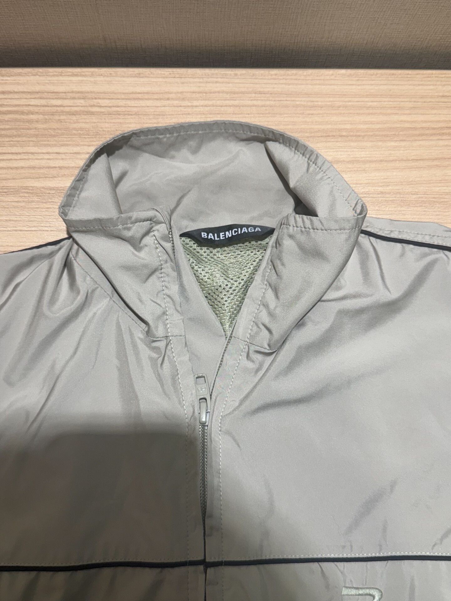 Balenciaga Gray Stand Collar Zip Jacket