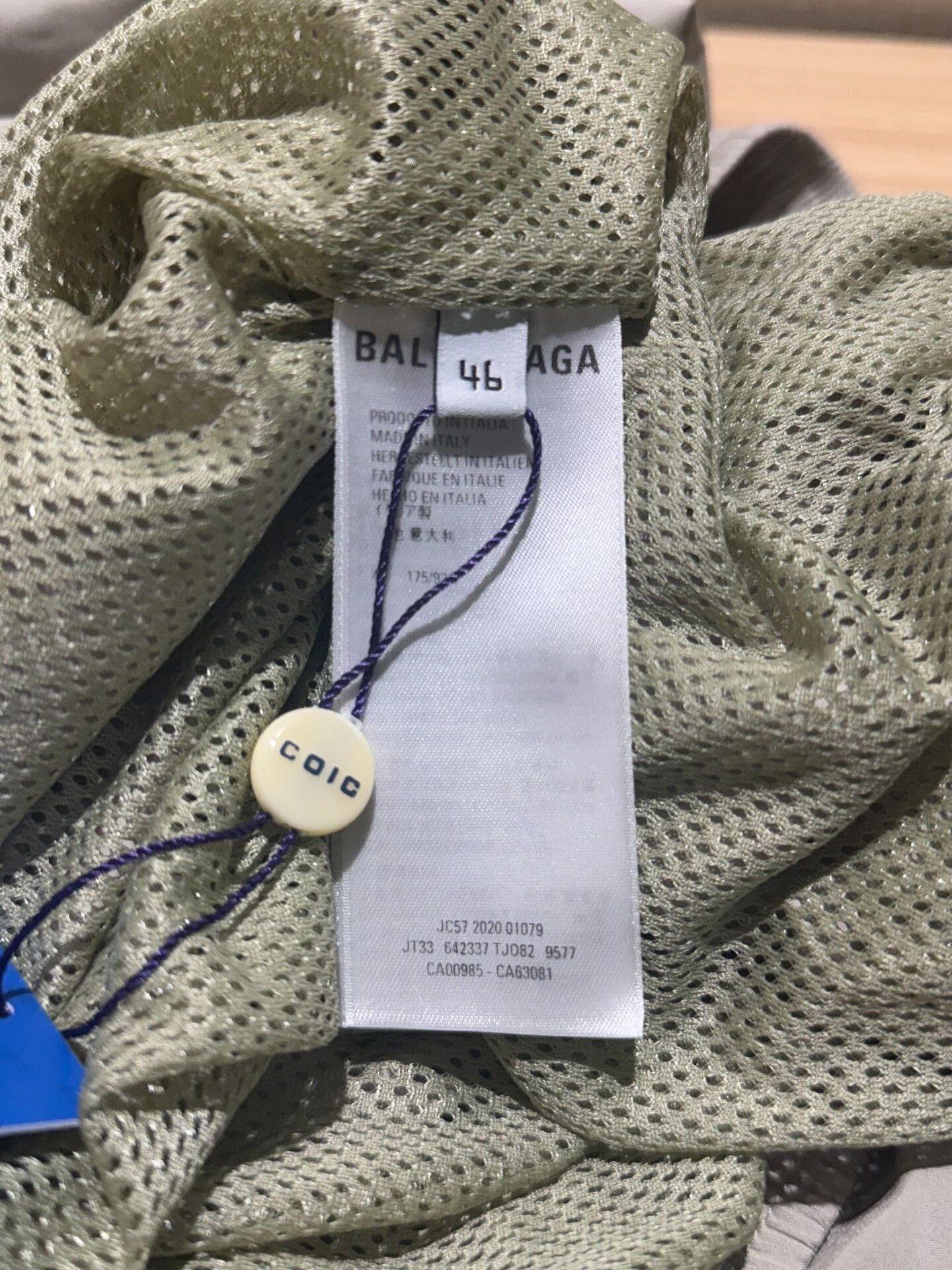 Balenciaga Gray Stand Collar Zip Jacket