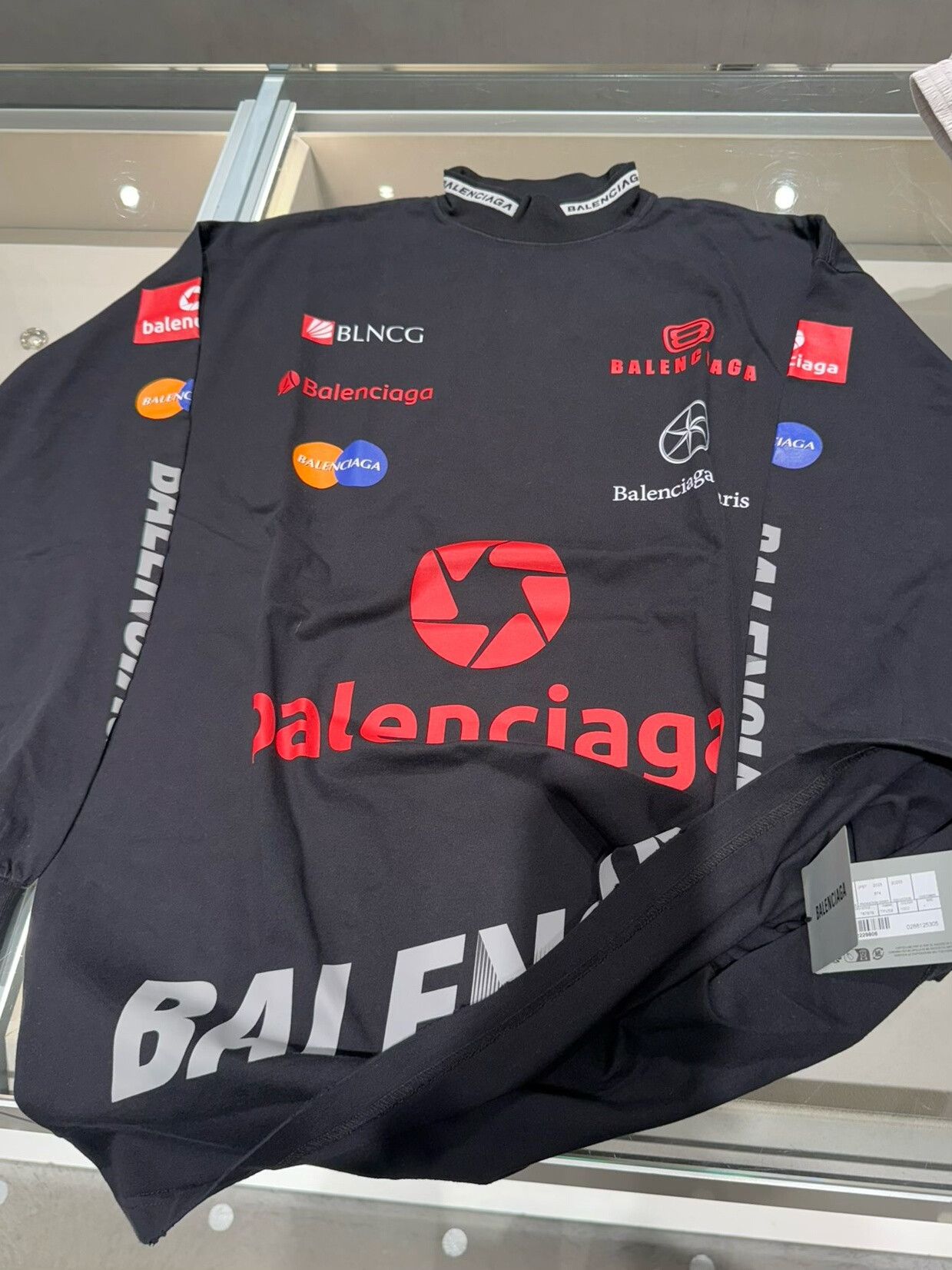 Balenciaga Balenciaga FW23 Racing Multi-Element Long-Sleeve T-Shirt Size US S / EU 44-46 / 1 - 4 Thumbnail
