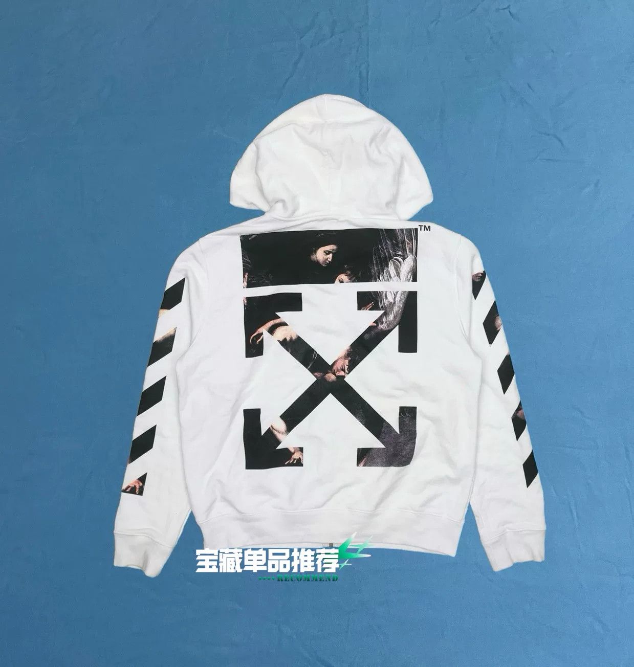 Off-White Off White Caravaggio Zip Hoodie Size US L / EU 52-54 / 3 - 4 Thumbnail