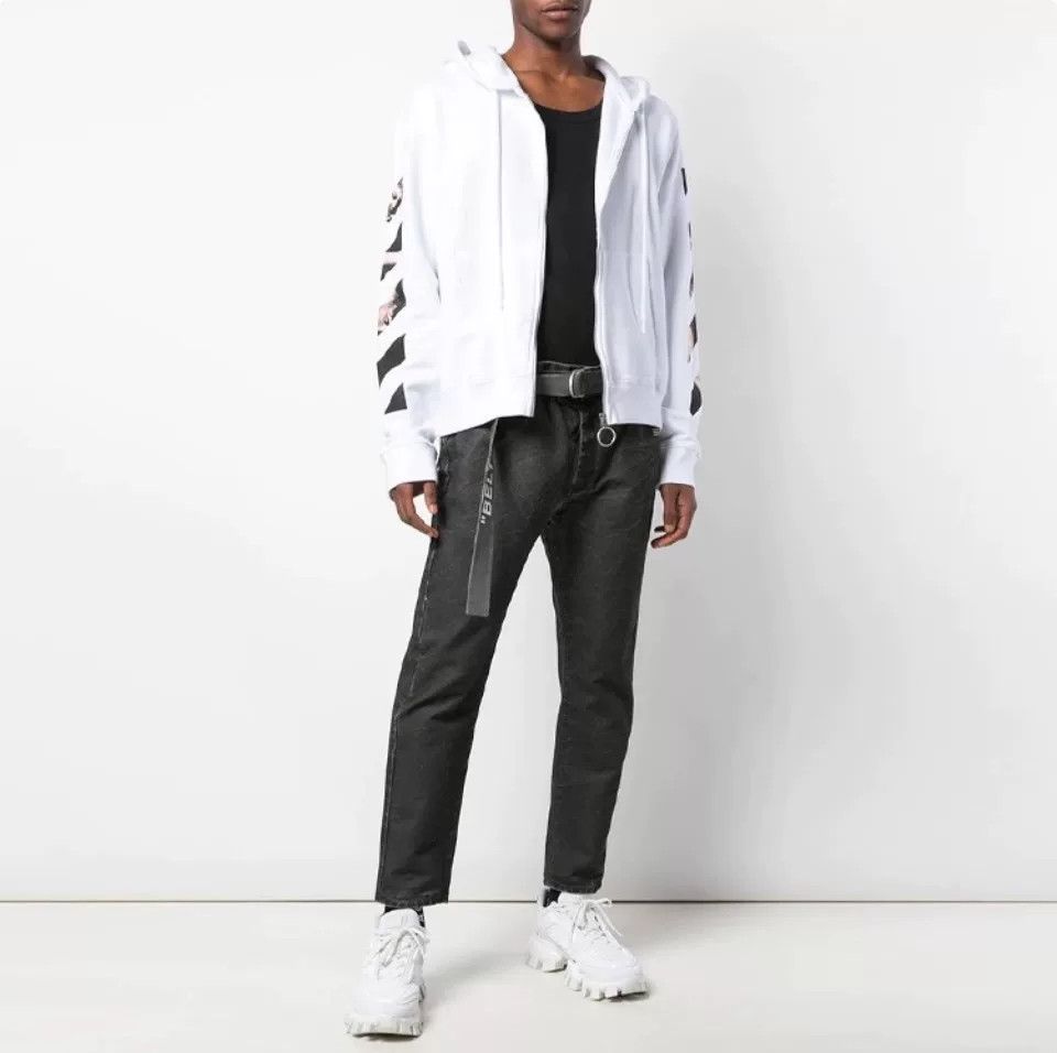 Off-White Off White Caravaggio Zip Hoodie Size US L / EU 52-54 / 3 - 2 Thumbnail