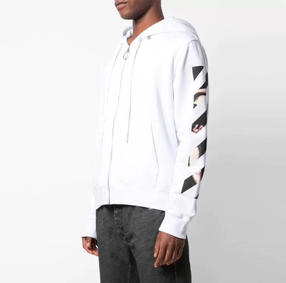 Off-White Off White Caravaggio Zip Hoodie Size US L / EU 52-54 / 3 - 3 Thumbnail