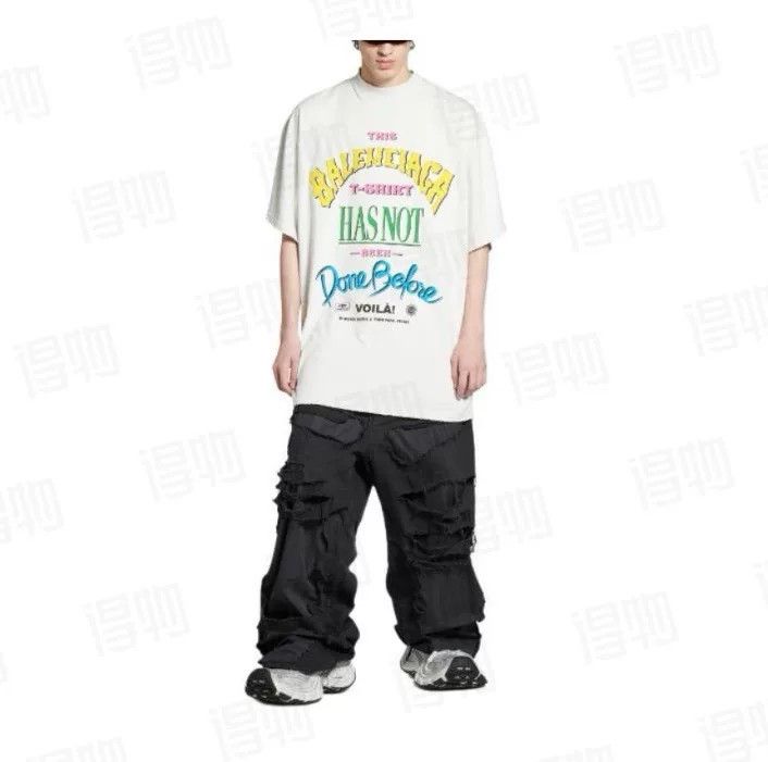 Balenciaga Balenciaga SS24 VOILA Foam Print T-Shirt Size US S / EU 44-46 / 1 - 3 Thumbnail