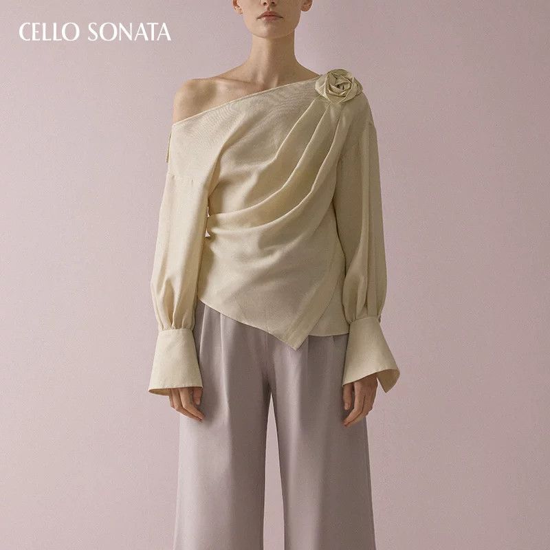 Celine Cello Sonata Beige Rose Blouse Size S / US 4 / IT 40 - 2 Thumbnail