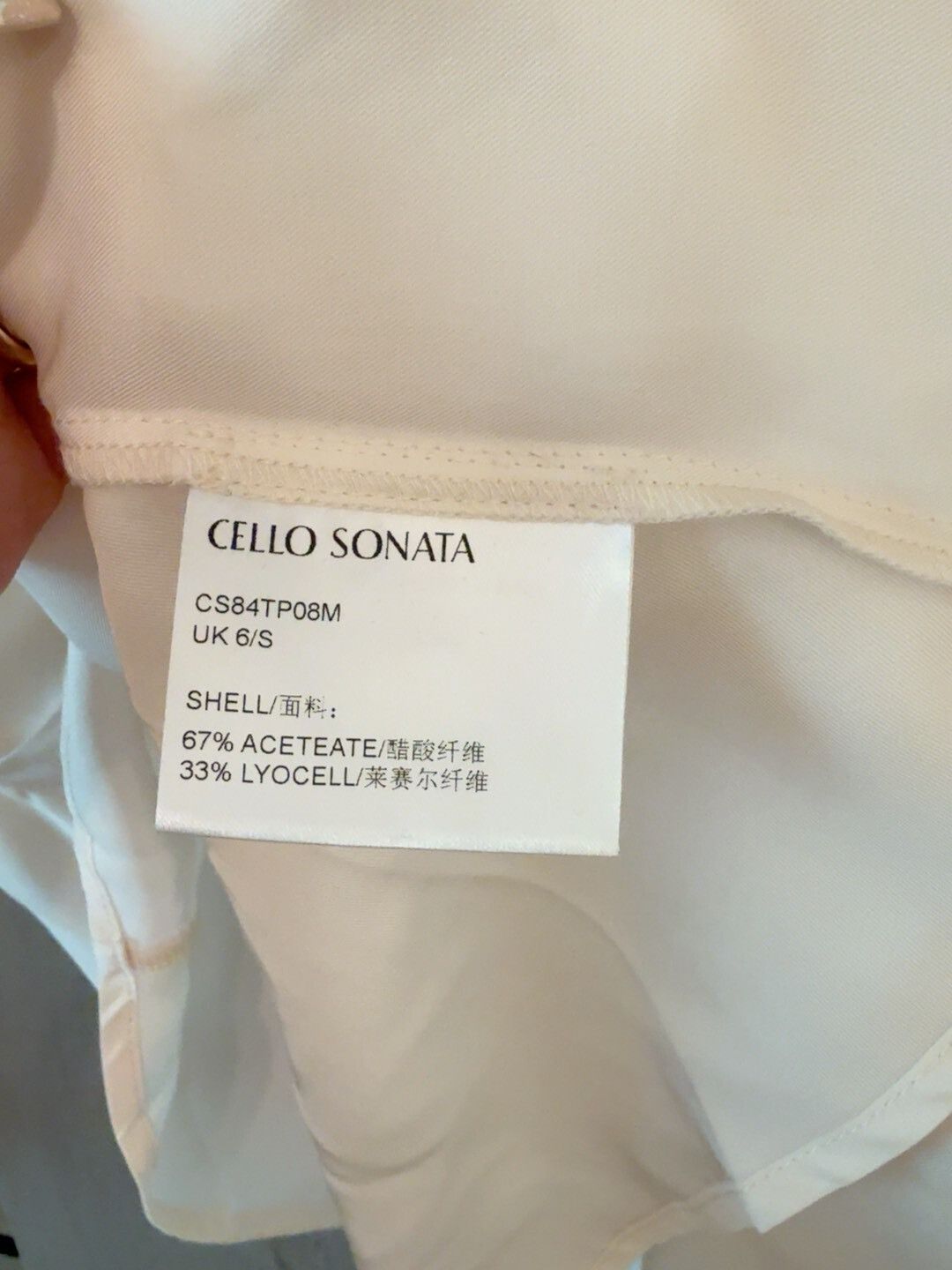 Celine Cello Sonata Beige Rose Blouse Size S / US 4 / IT 40 - 5 Thumbnail