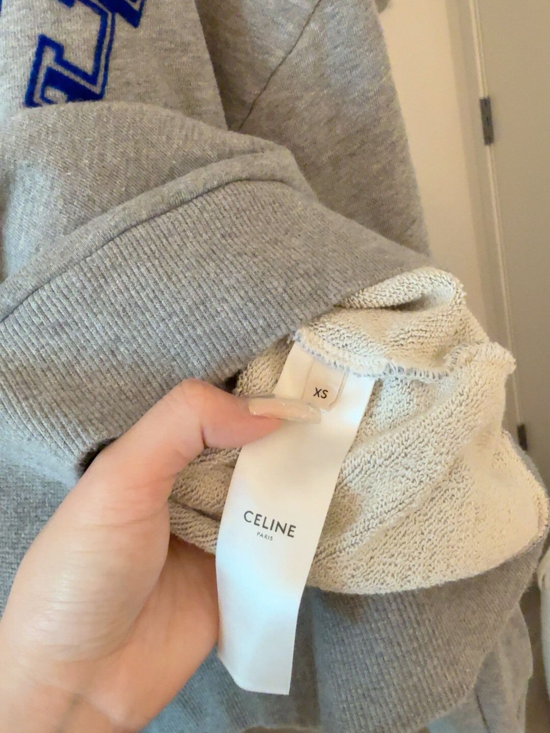 Celine Celine Women's Gray Pullover Sweatshirt Size XS / US 0-2 / IT 36-38 - 5 Thumbnail