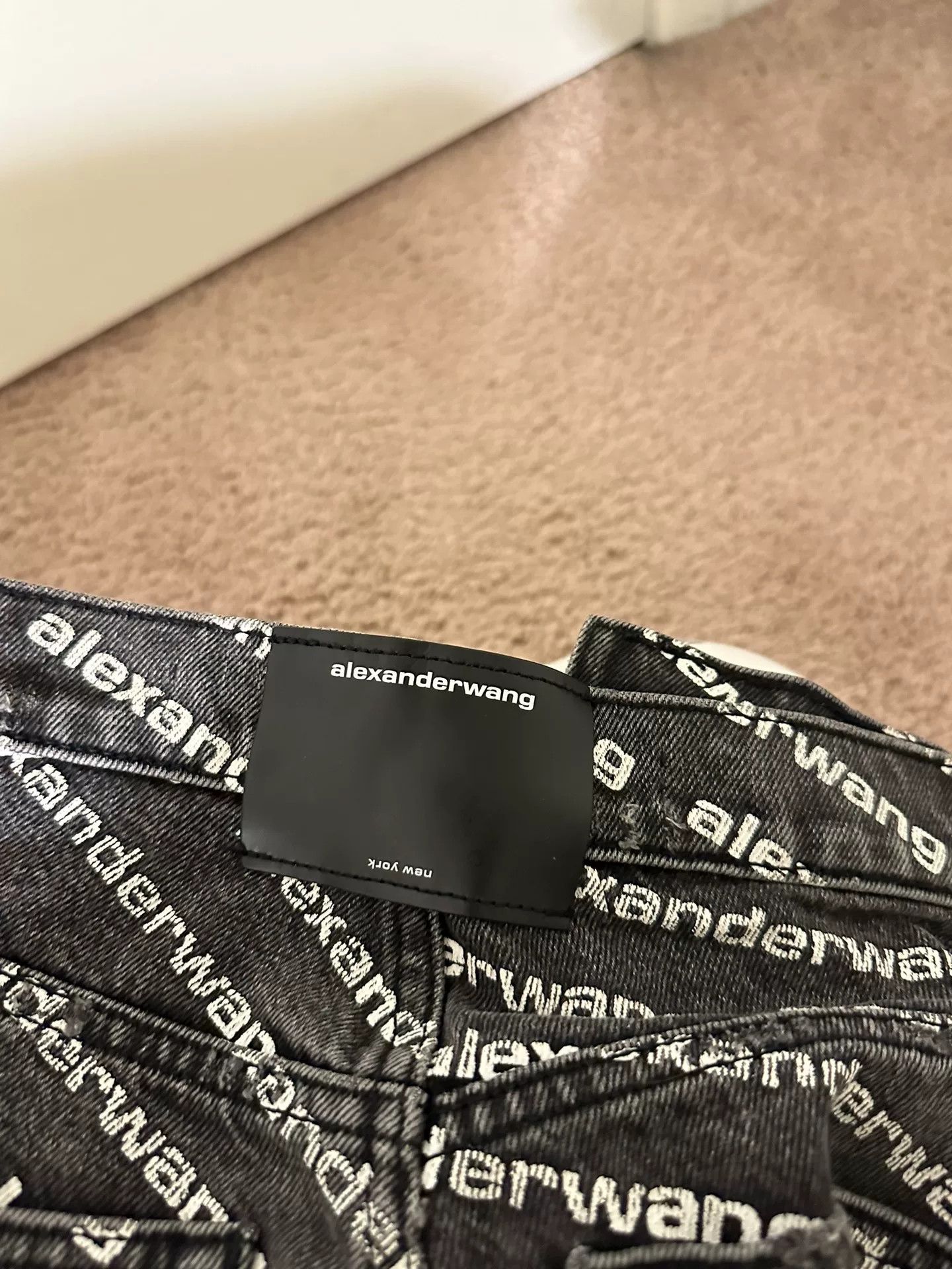 Alexander Wang Alexander Wang Logo Denim Jeans Size 24 Size 24" / US 00 / IT 34 - 3 Thumbnail
