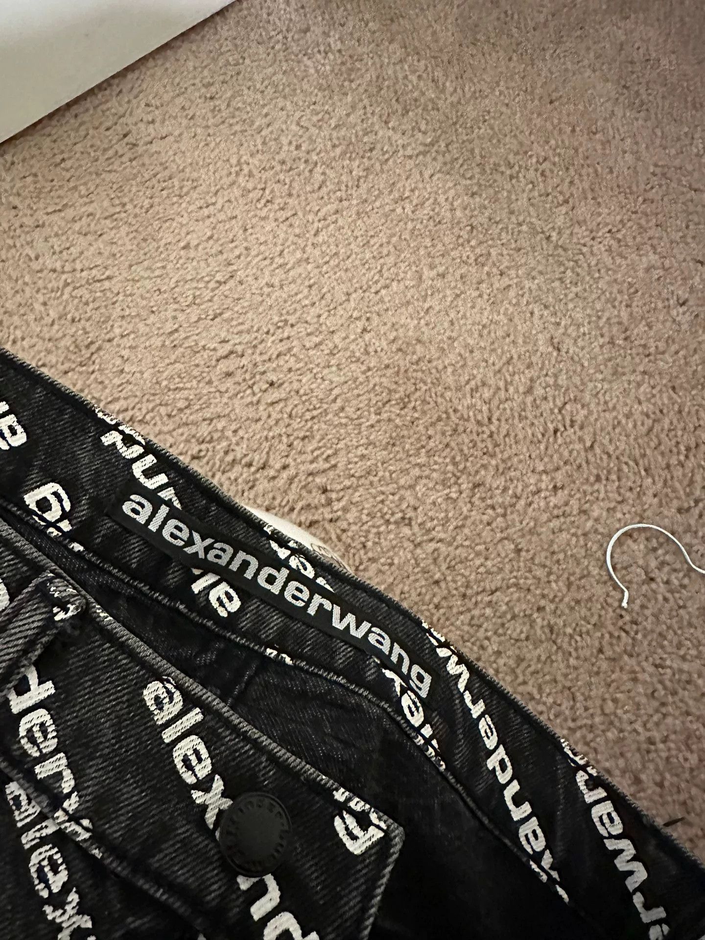 Alexander Wang Alexander Wang Logo Denim Jeans Size 24 Size 24" / US 00 / IT 34 - 4 Thumbnail