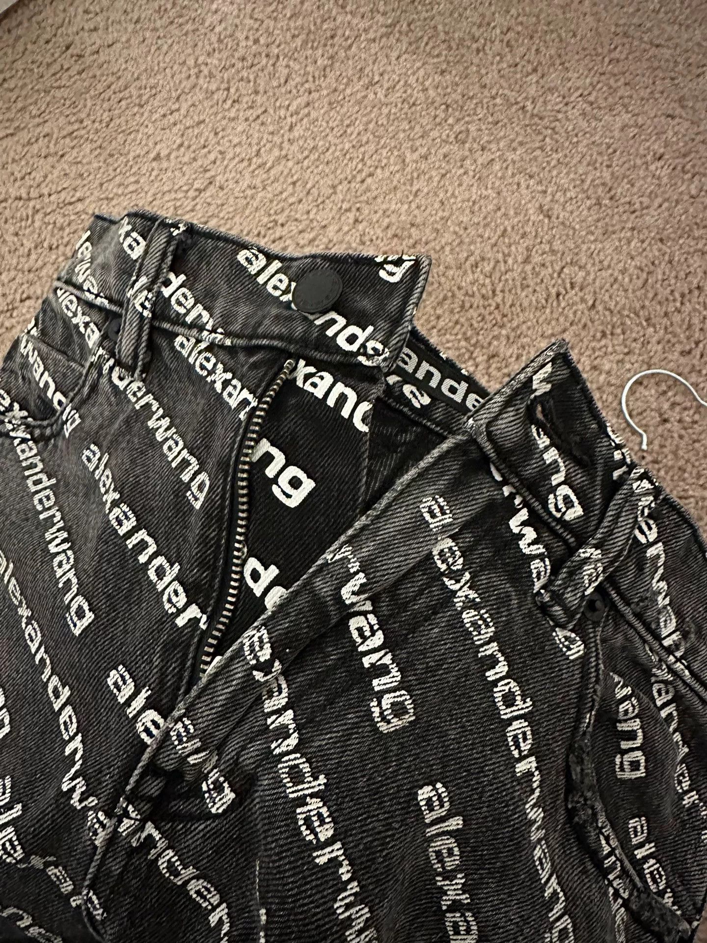 Alexander Wang Alexander Wang Logo Denim Jeans Size 24 Size 24" / US 00 / IT 34 - 5 Thumbnail