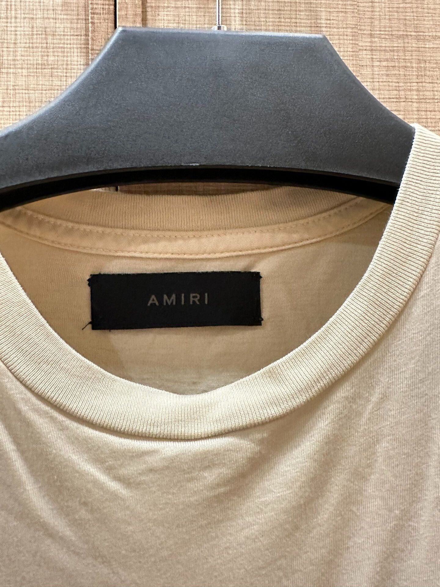 Amiri Amiri Beige Core Logo T-Shirt Size S Size US S / EU 44-46 / 1 - 3 Thumbnail