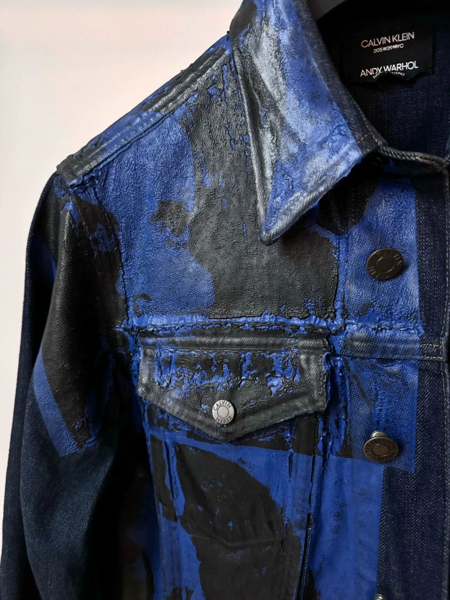 Calvin Klein 205W39NYC CALVIN KLEIN Denim Jacket with Graphic Print Size US L / EU 52-54 / 3 - 2 Thumbnail