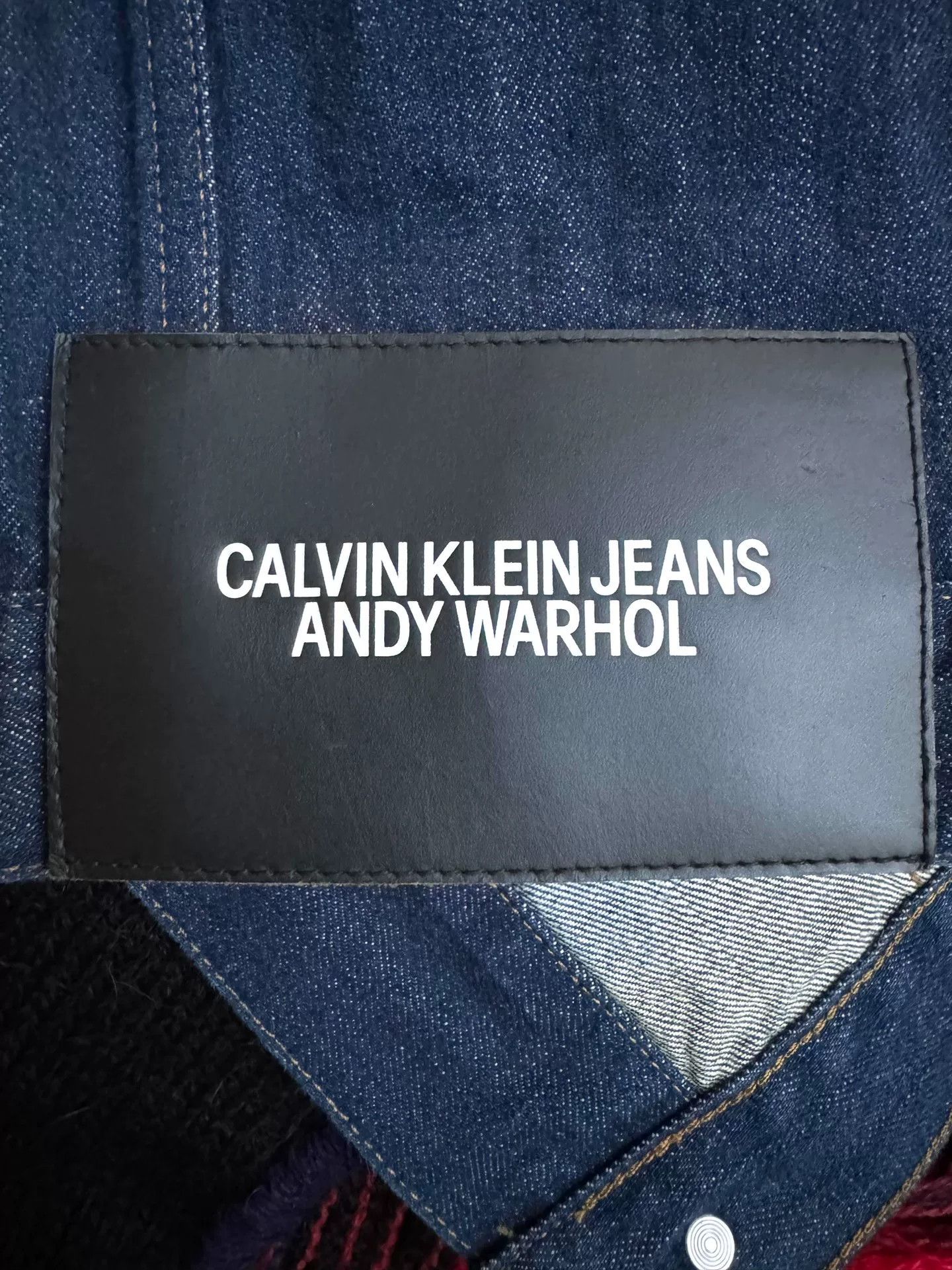 Calvin Klein 205W39NYC CALVIN KLEIN Denim Jacket with Graphic Print Size US L / EU 52-54 / 3 - 4 Thumbnail