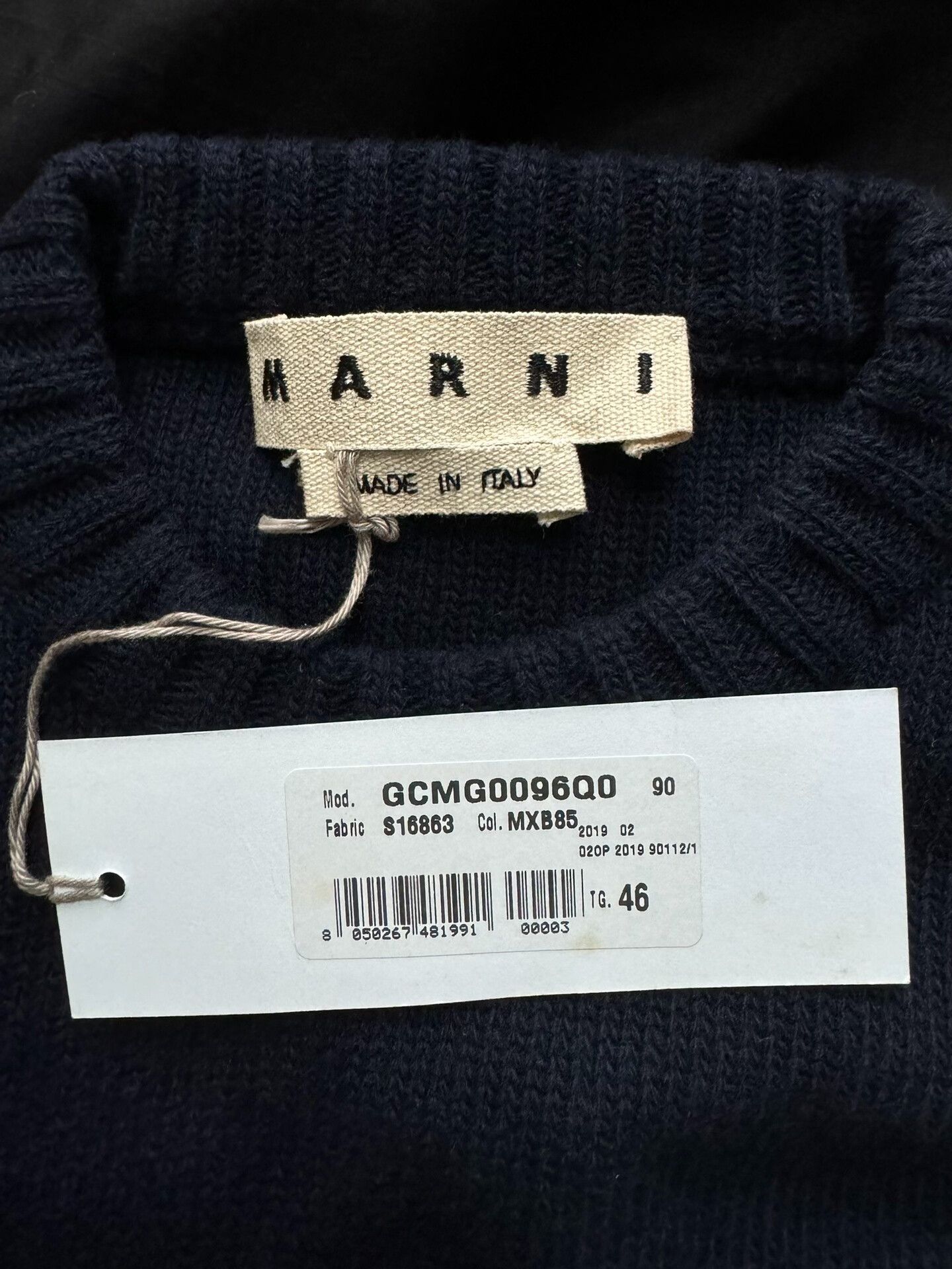Marni Marni AW19 Color-Blocked Wool Sweater Size US S / EU 44-46 / 1 - 3 Thumbnail