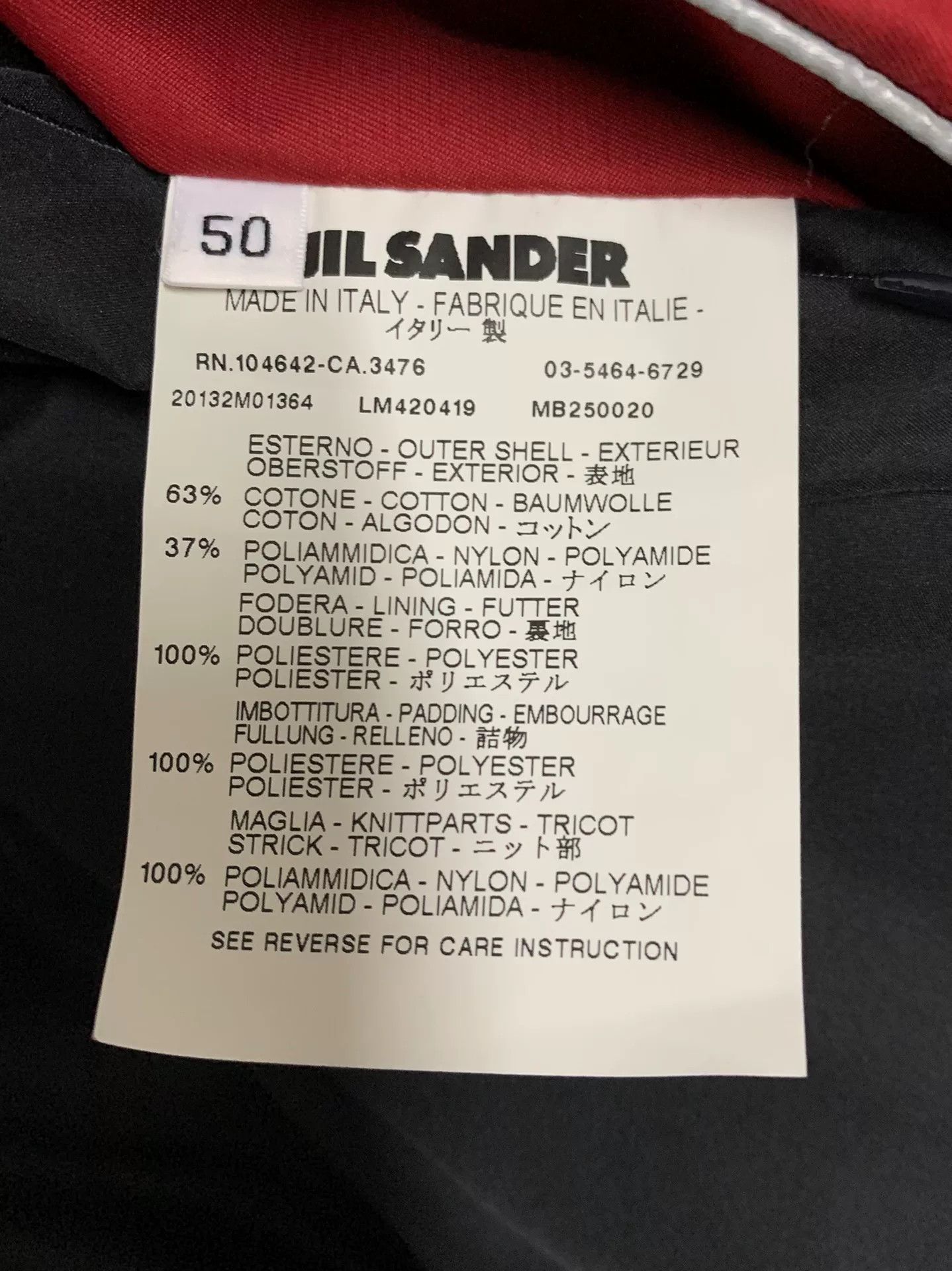 Jil Sander JIL SANDER AW13 Dark Red Padded Jacket Size US M / EU 48-50 / 2 - 4 Thumbnail