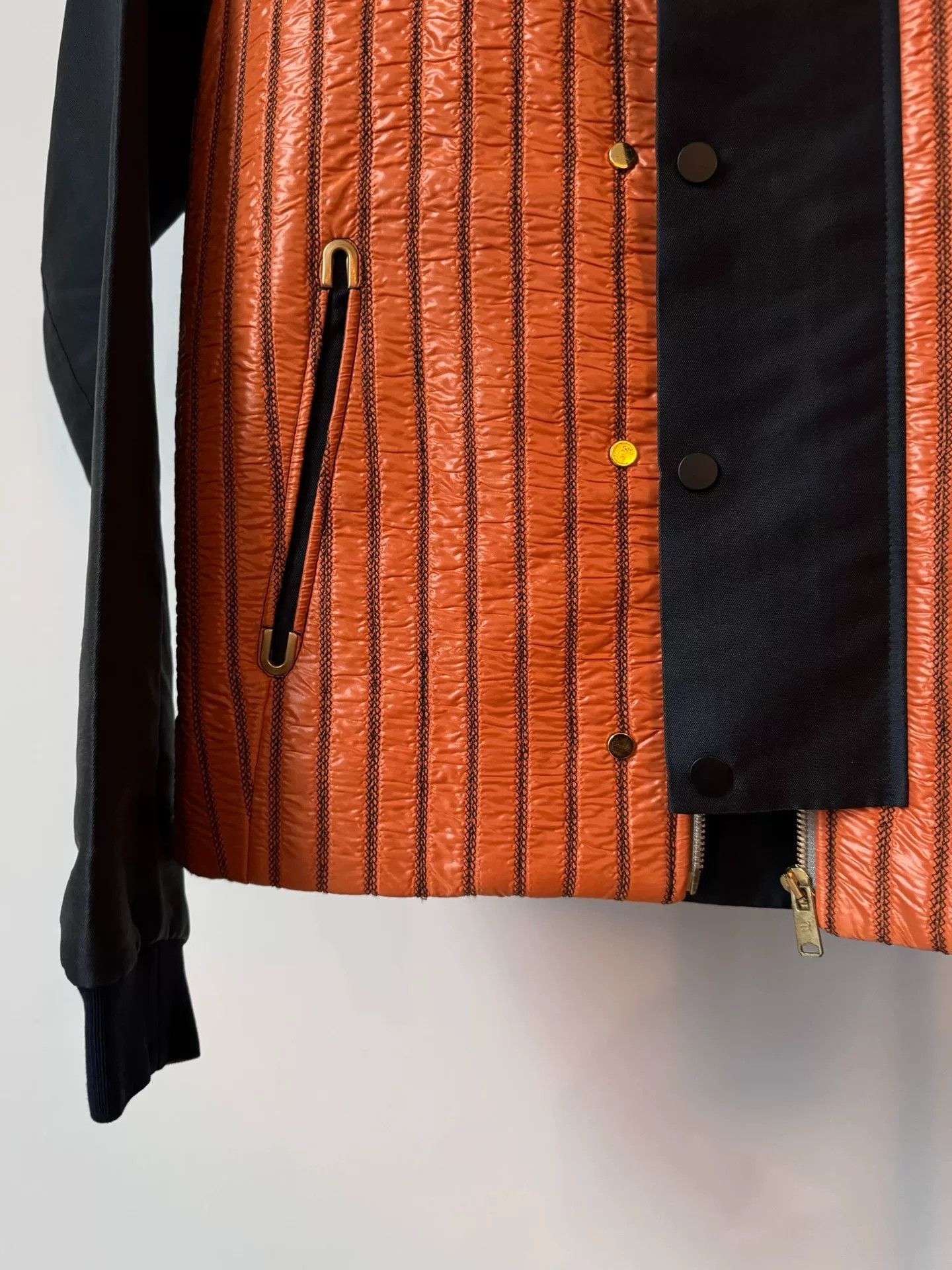 Balenciaga Balenciaga Orange Quilted Jacket Size US M / EU 48-50 / 2 - 4 Thumbnail