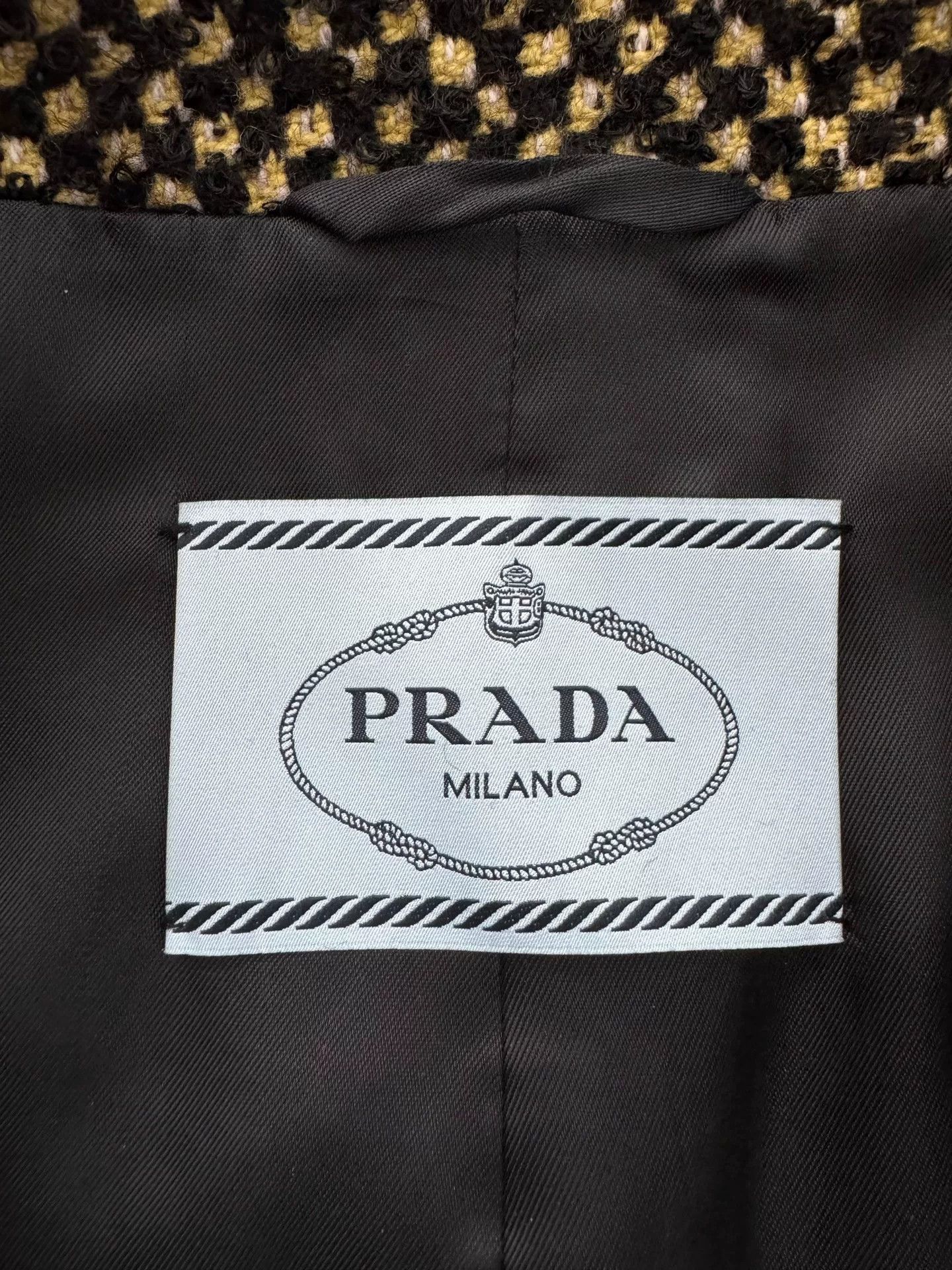 Prada Prada Wool Jacquard Short Coat Size S / US 4 / IT 40 - 4 Thumbnail