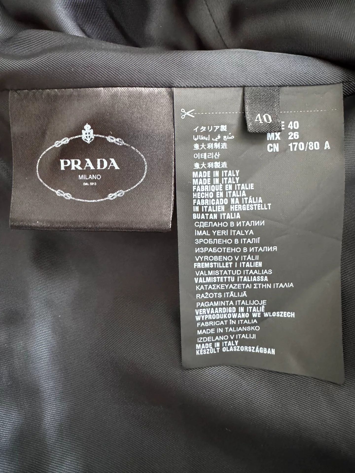 Prada Prada Wool Jacquard Short Coat Size S / US 4 / IT 40 - 5 Thumbnail