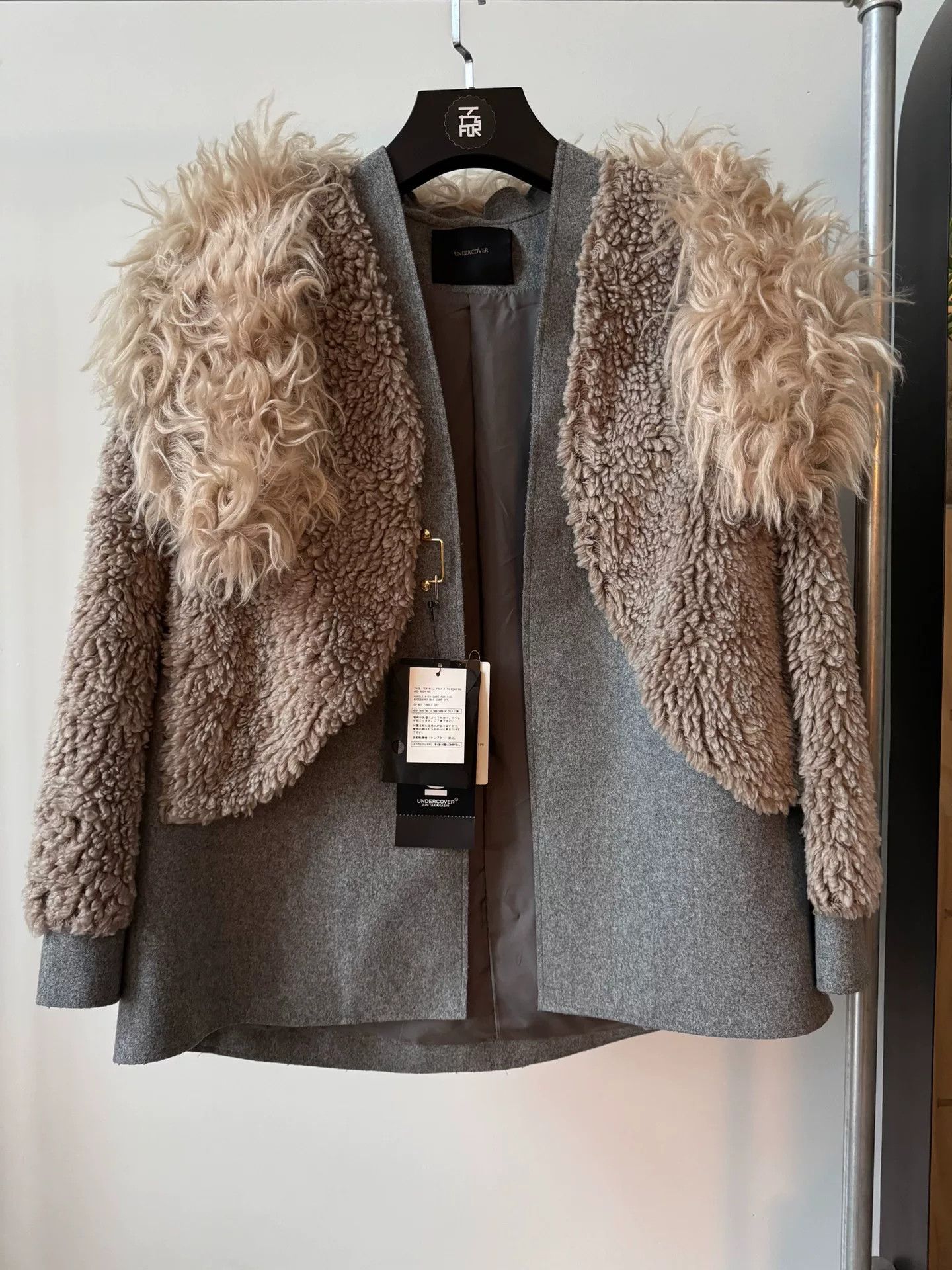 Undercover UNDERCOVER Wool Short Coat with Fur Collar Size S / US 4 / IT 40 - 4 Thumbnail