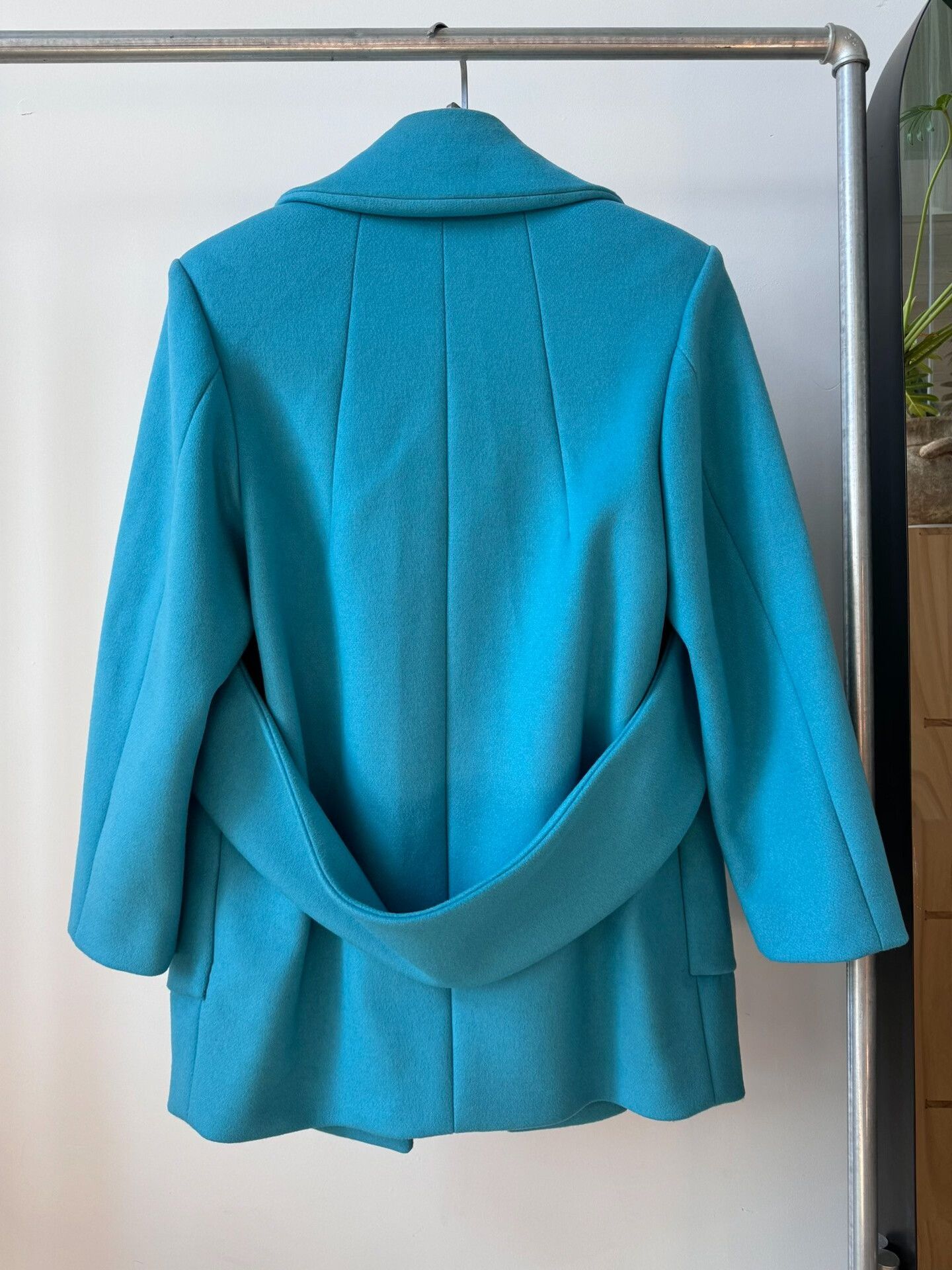 Balenciaga Balenciaga AW14 Wool Coat in Blue Size S / US 4 / IT 40 - 2 Thumbnail