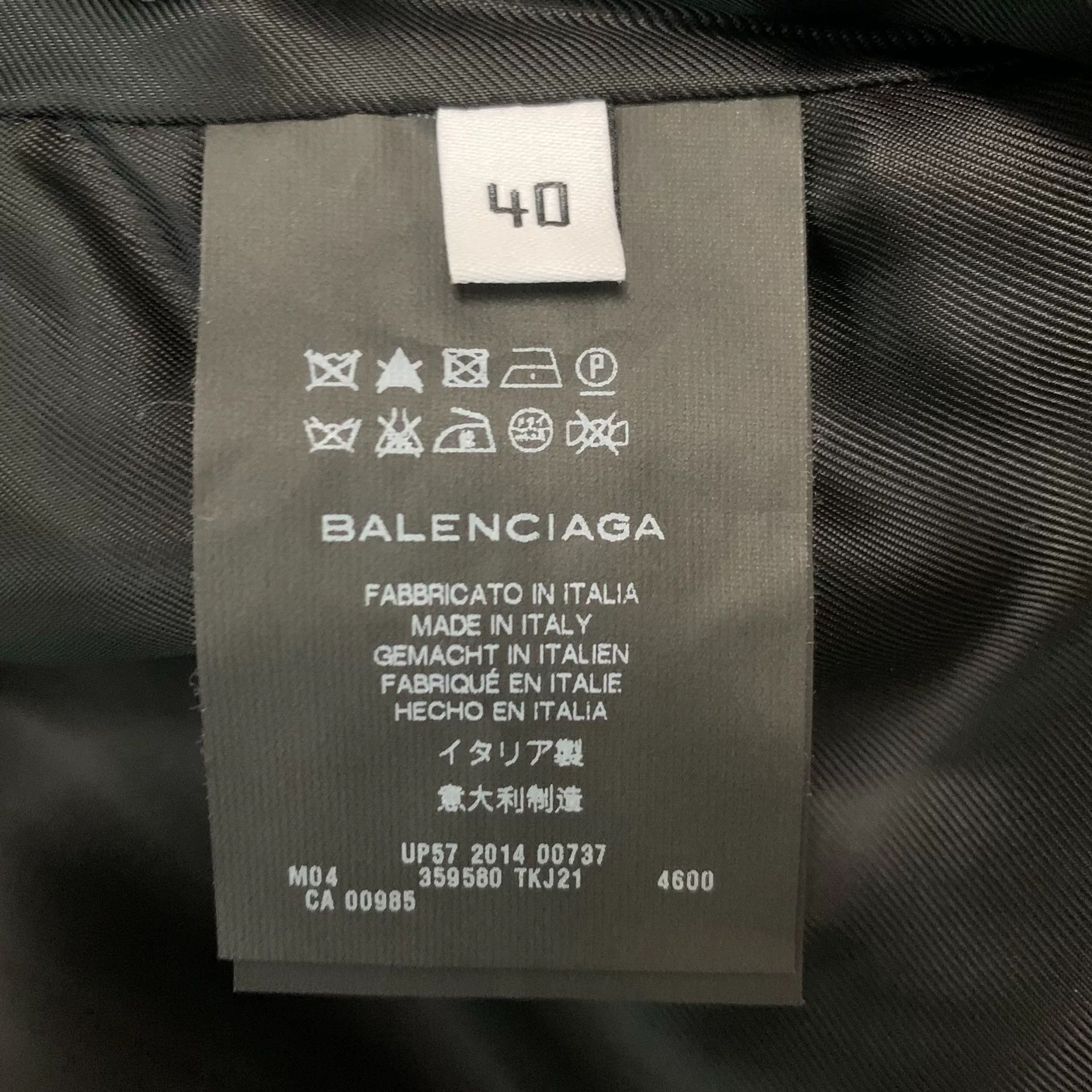 Balenciaga Balenciaga AW14 Wool Coat in Blue Size S / US 4 / IT 40 - 4 Thumbnail