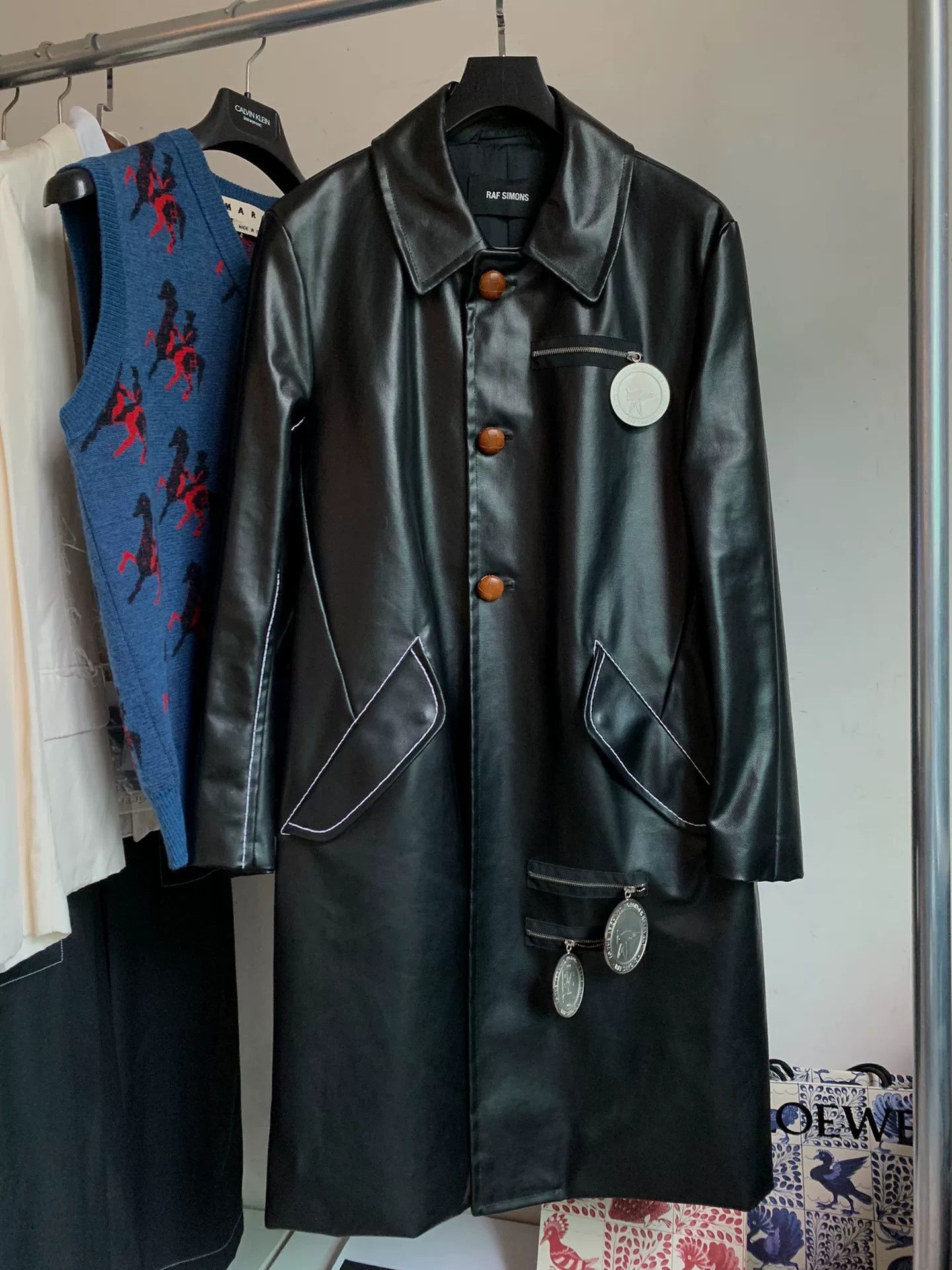 Raf Simons RAF SIMONS Silver Medal Trench Coat Size US S / EU 44-46 / 1 - 2 Thumbnail