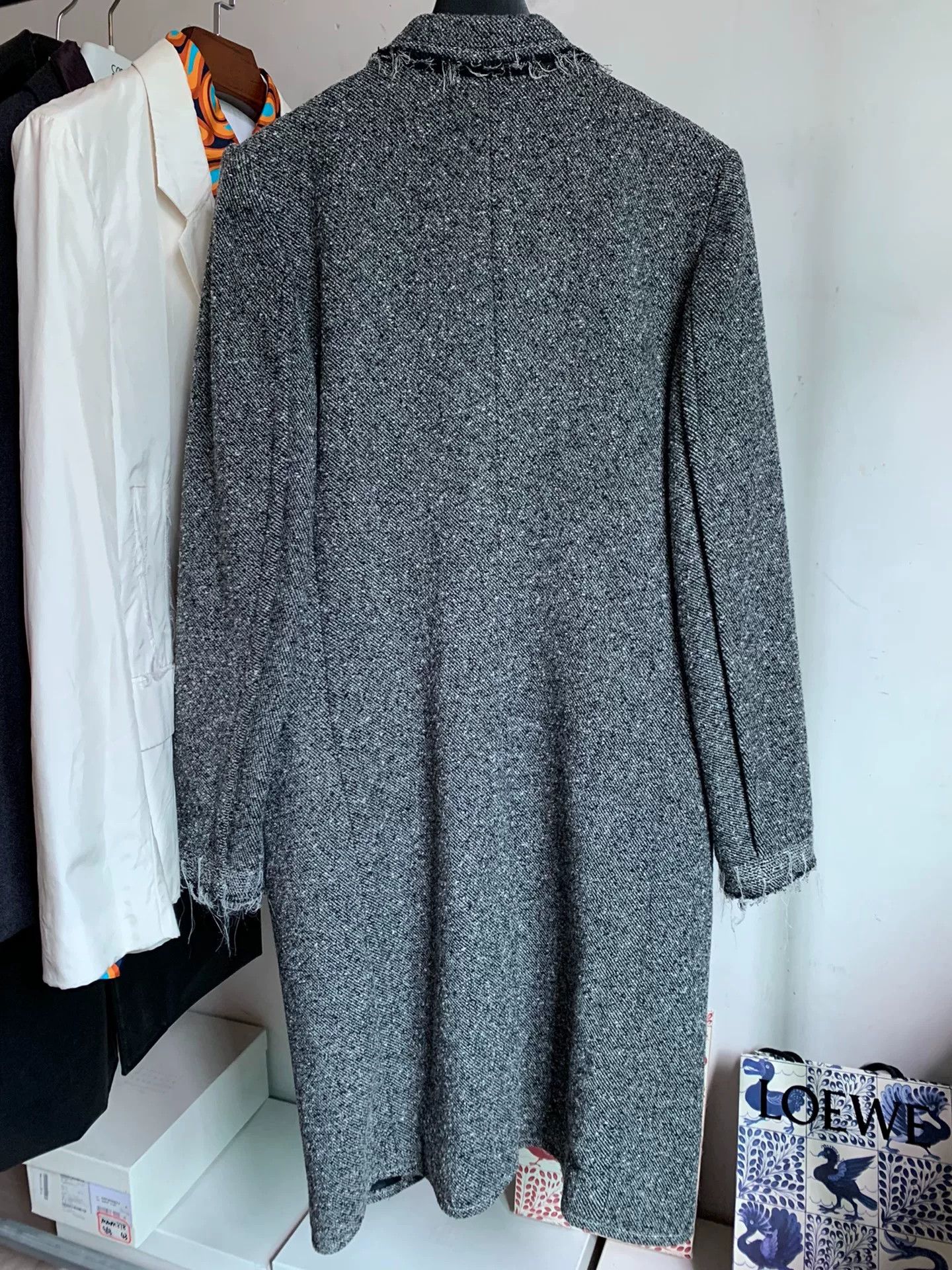 Helmut Lang Helmut Lang Wool Distressed Trench Coat Size US S / EU 44-46 / 1 - 2 Thumbnail