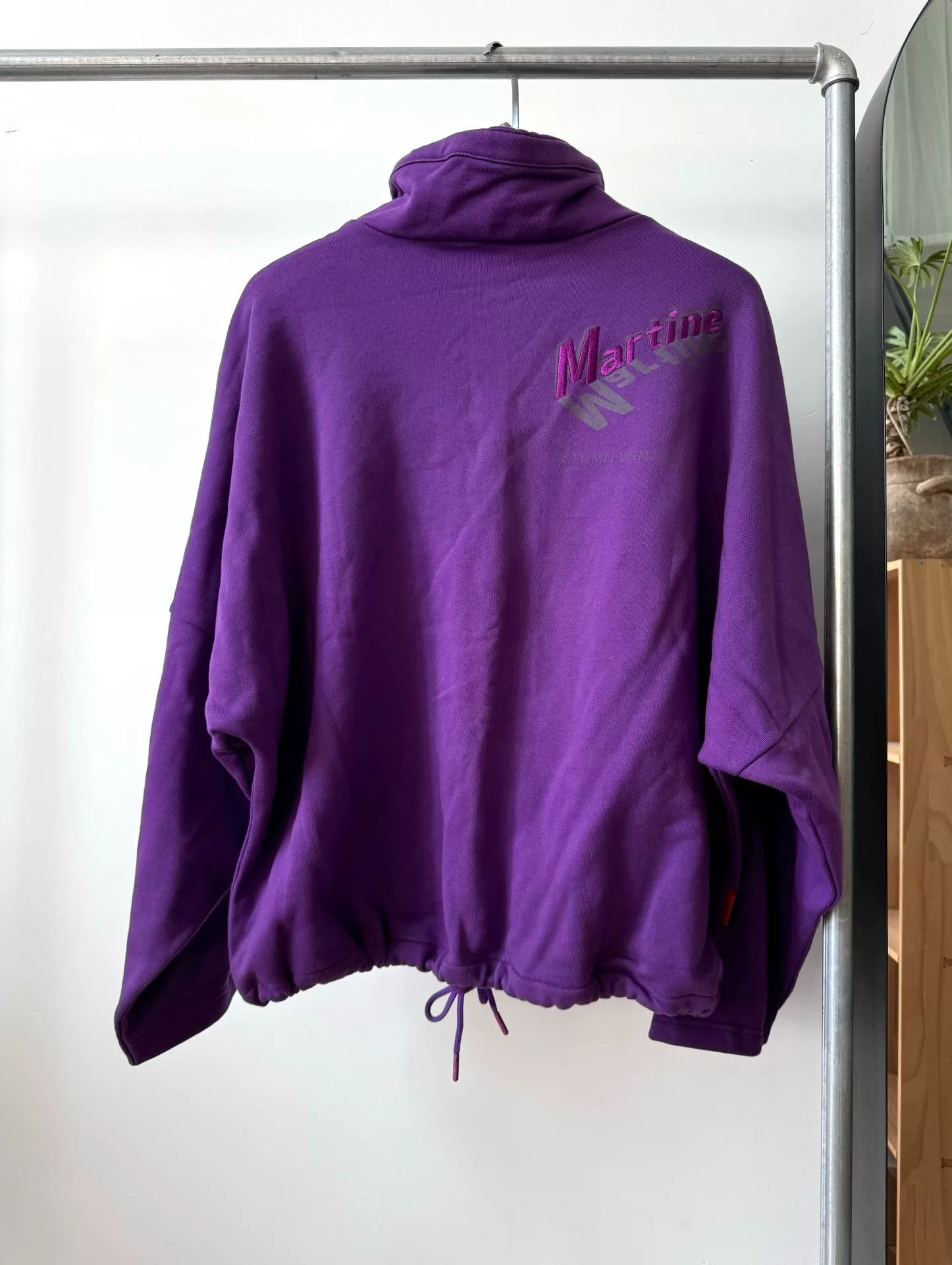 Martine Rose Martine Rose Purple Hooded Sweatshirt Size US M / EU 48-50 / 2 - 2 Thumbnail