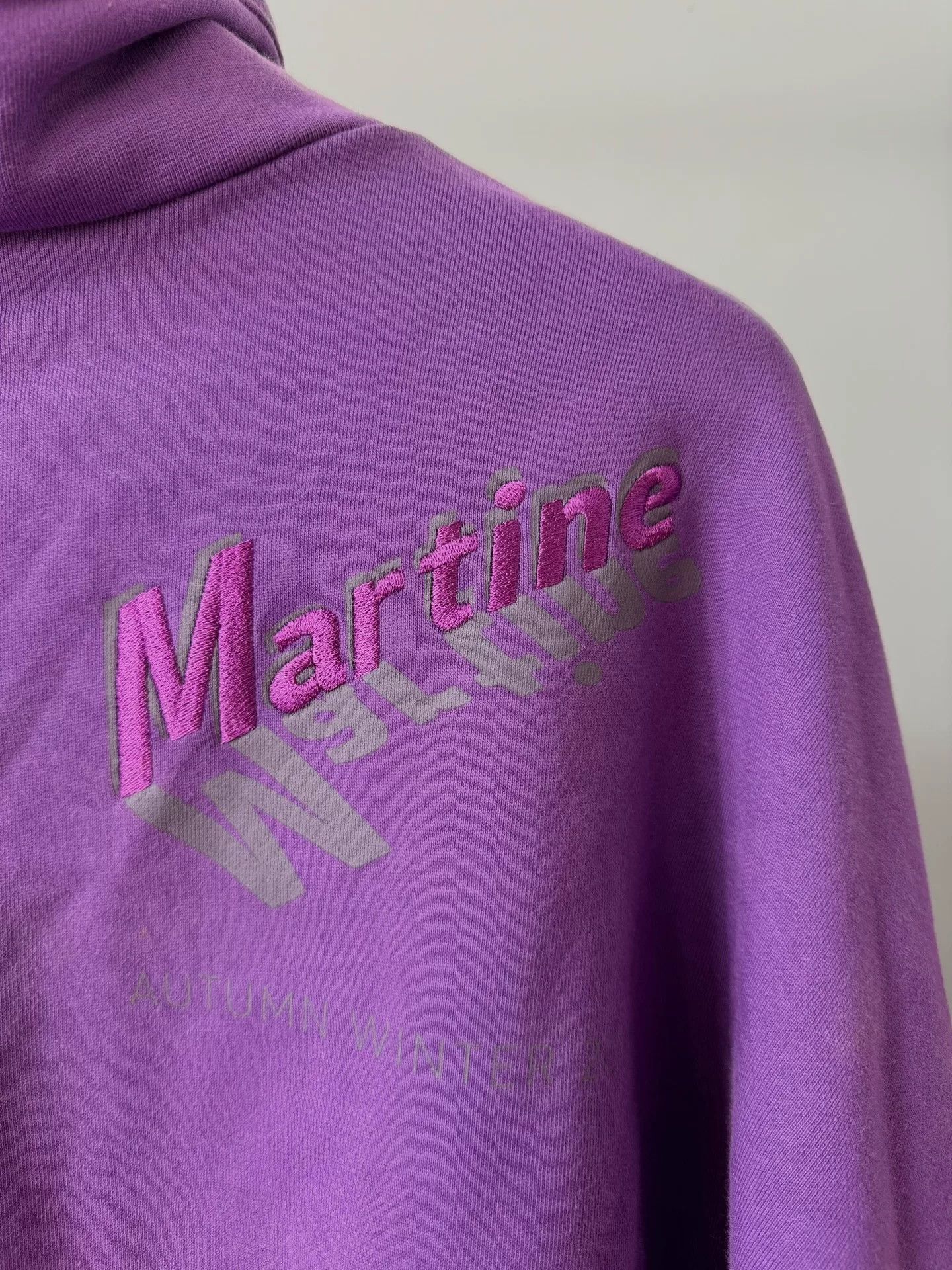 Martine Rose Martine Rose Purple Hooded Sweatshirt Size US M / EU 48-50 / 2 - 3 Thumbnail