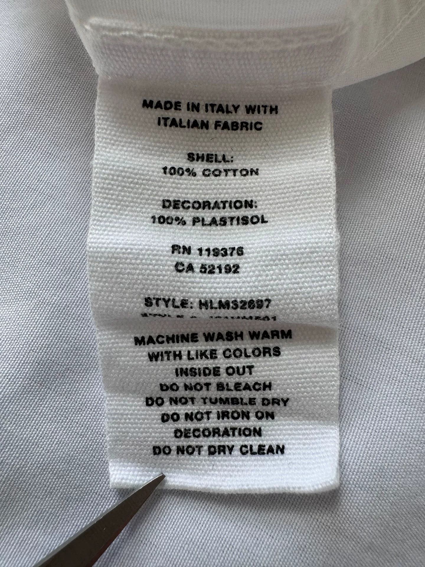 Helmut Lang Helmut Lang Yellow Logo Shirt Size US L / EU 52-54 / 3 - 6 Thumbnail