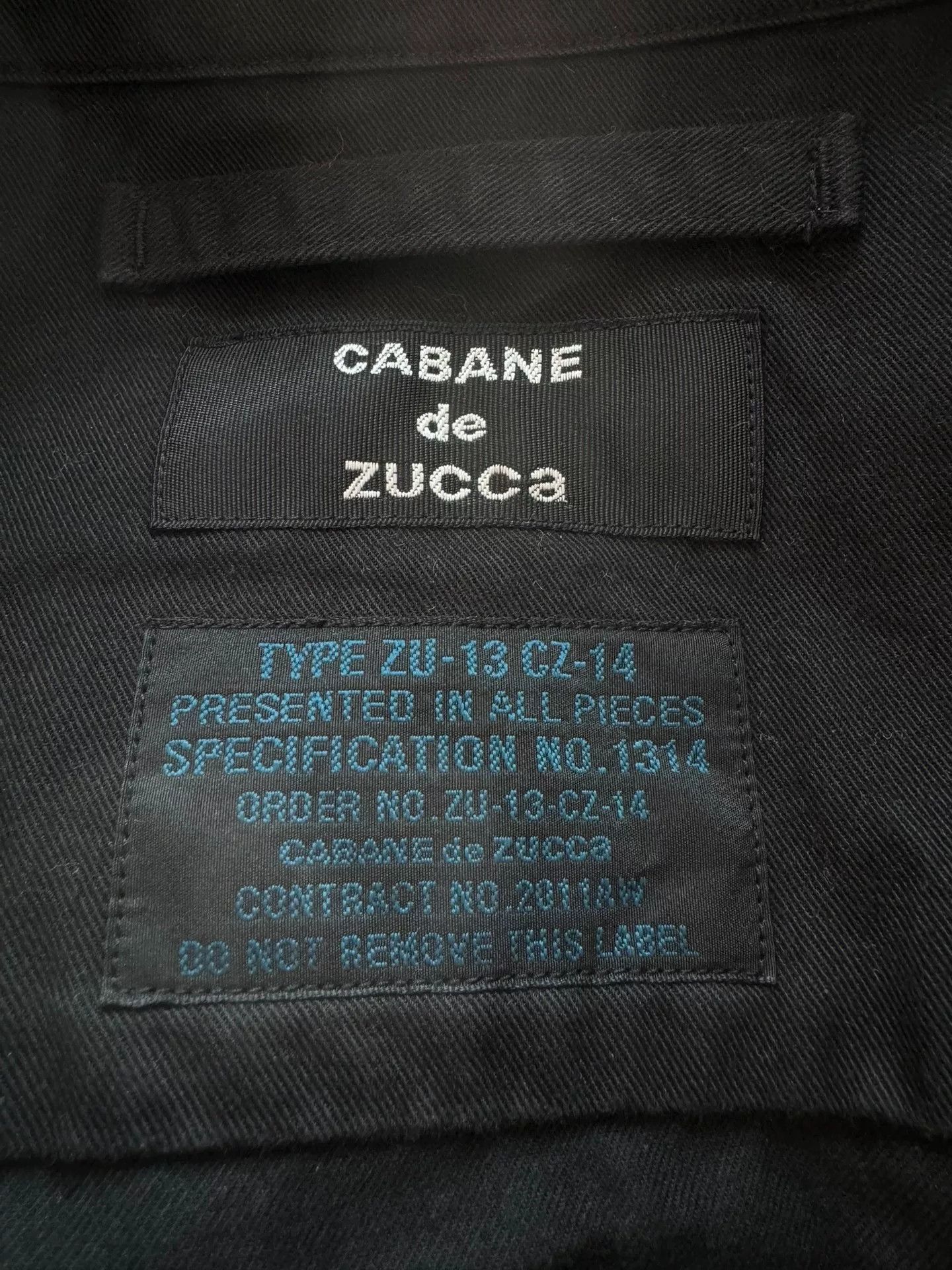 CABANE de ZUCCa Zucca Black Military Shirt Jacket Size US M / EU 48-50 / 2 - 3 Thumbnail