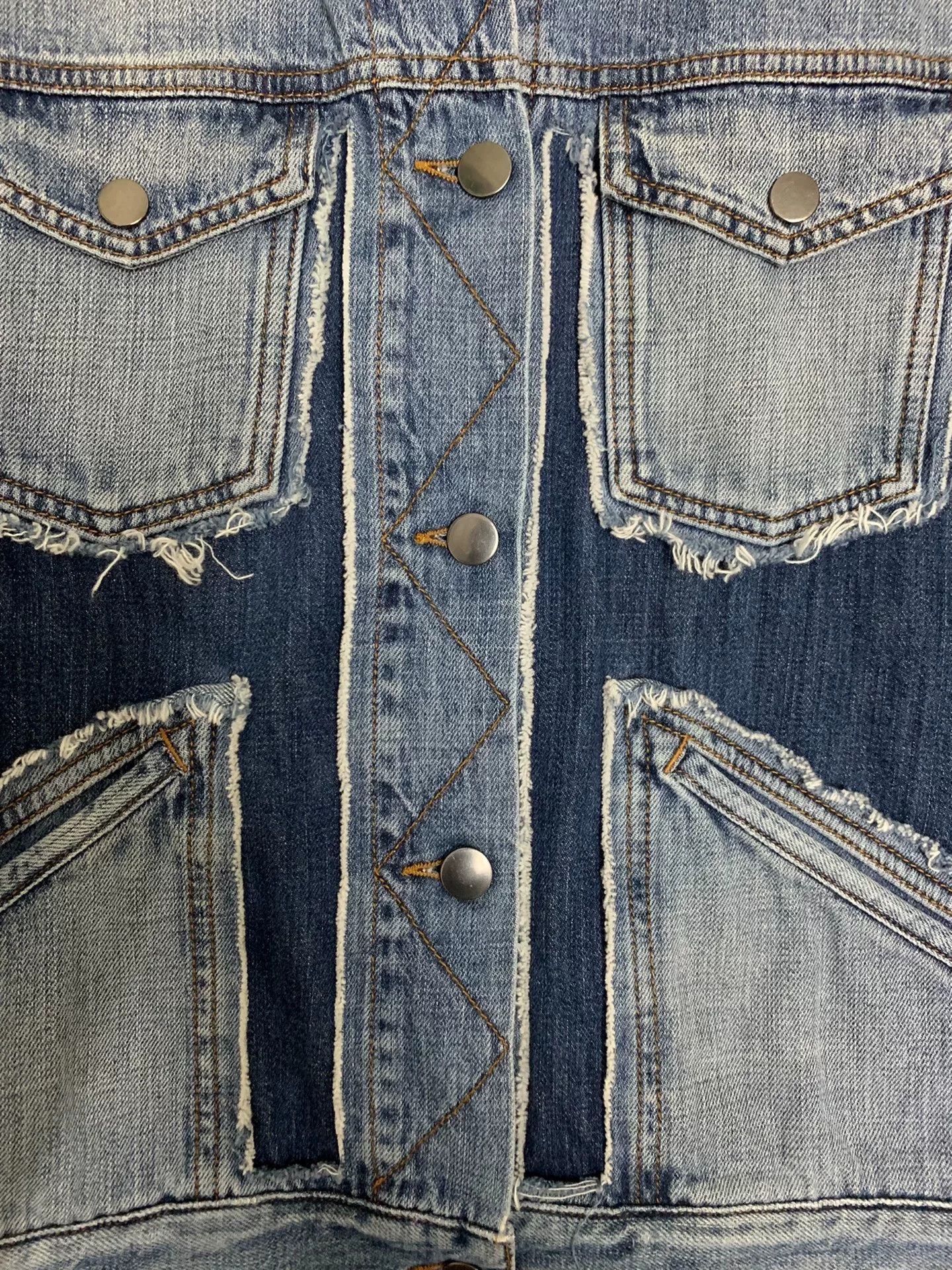 Maison Margiela Maison Margiela SS18 Distressed Denim Jacket Size US XXS / EU 40 - 4 Thumbnail