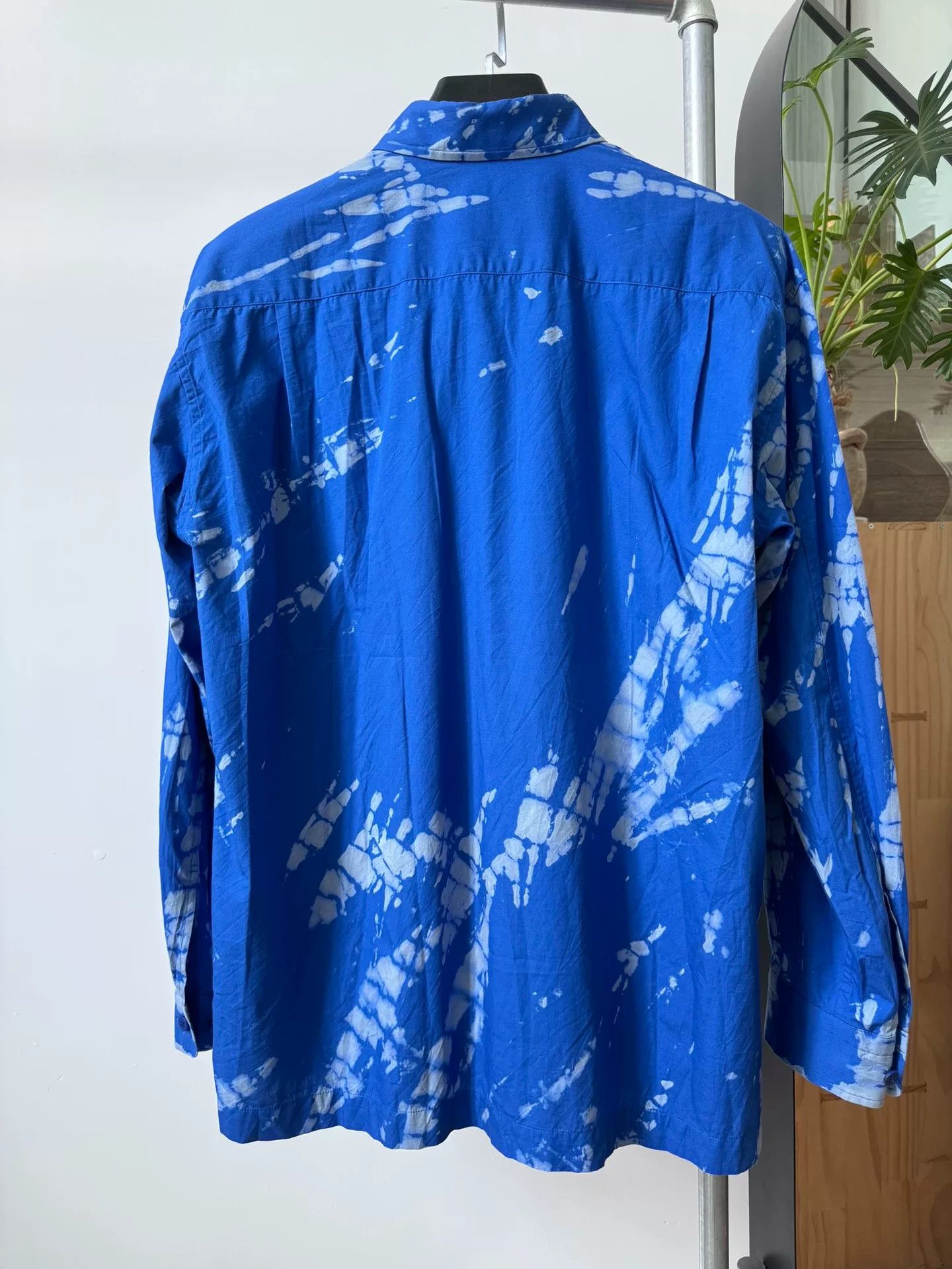 Issey Miyake Issey Miyake Blue Tie-Dye Long Sleeve Shirt Size US L / EU 52-54 / 3 - 2 Thumbnail